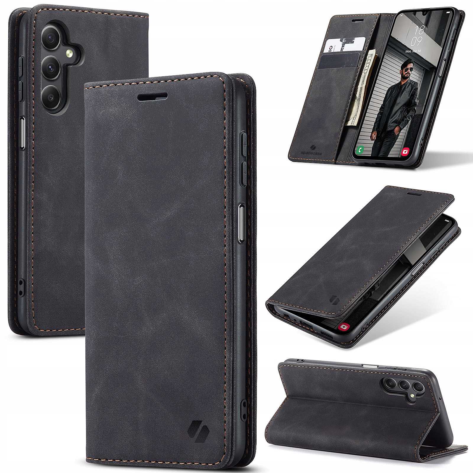 Spacecase Wallet Galaxy A24 black