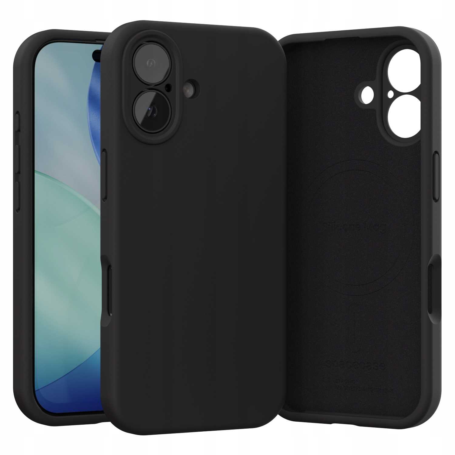 Spacecase Silicone Mag iPhone 17 black