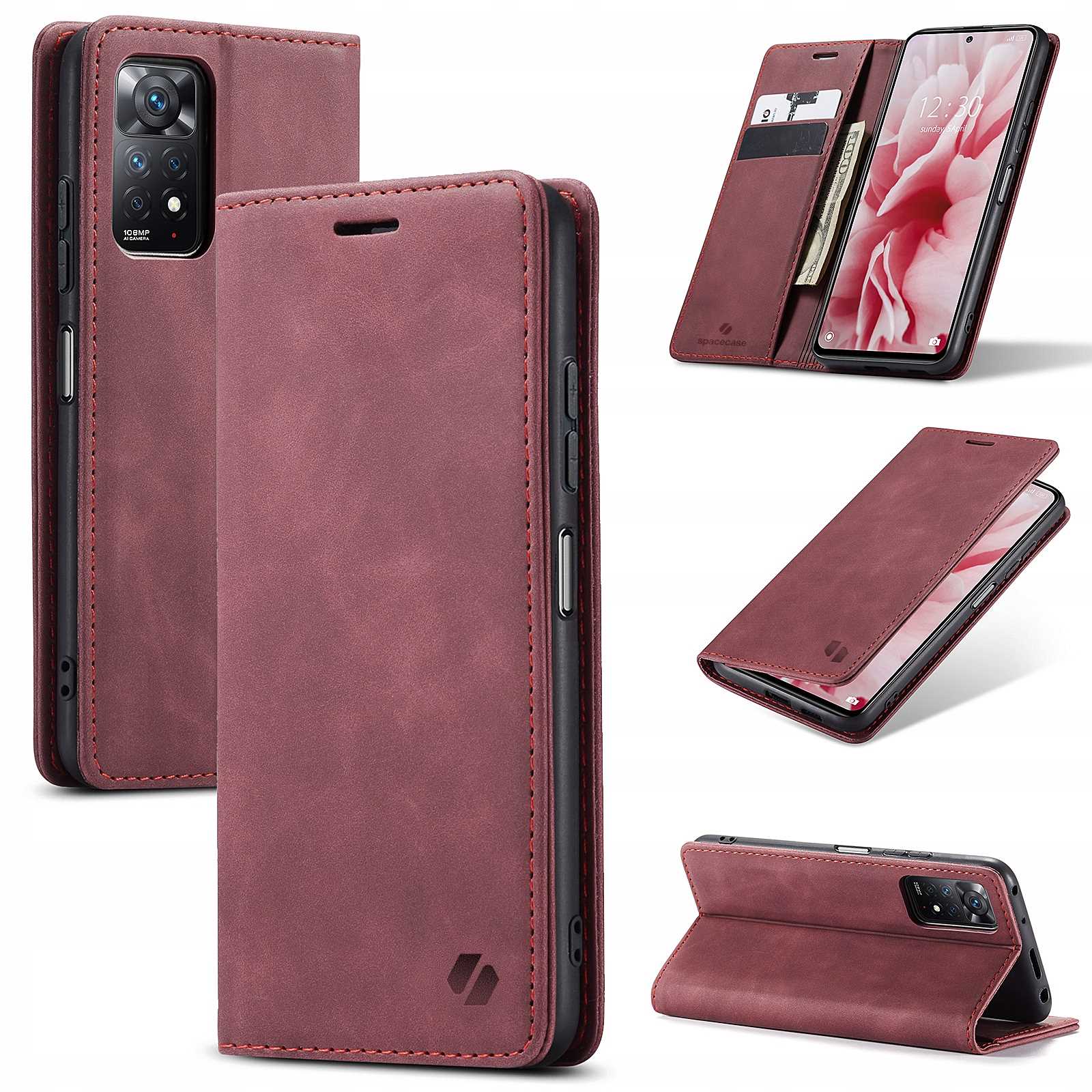 Spacecase Wallet Redmi Note 11 Pro 5G Red