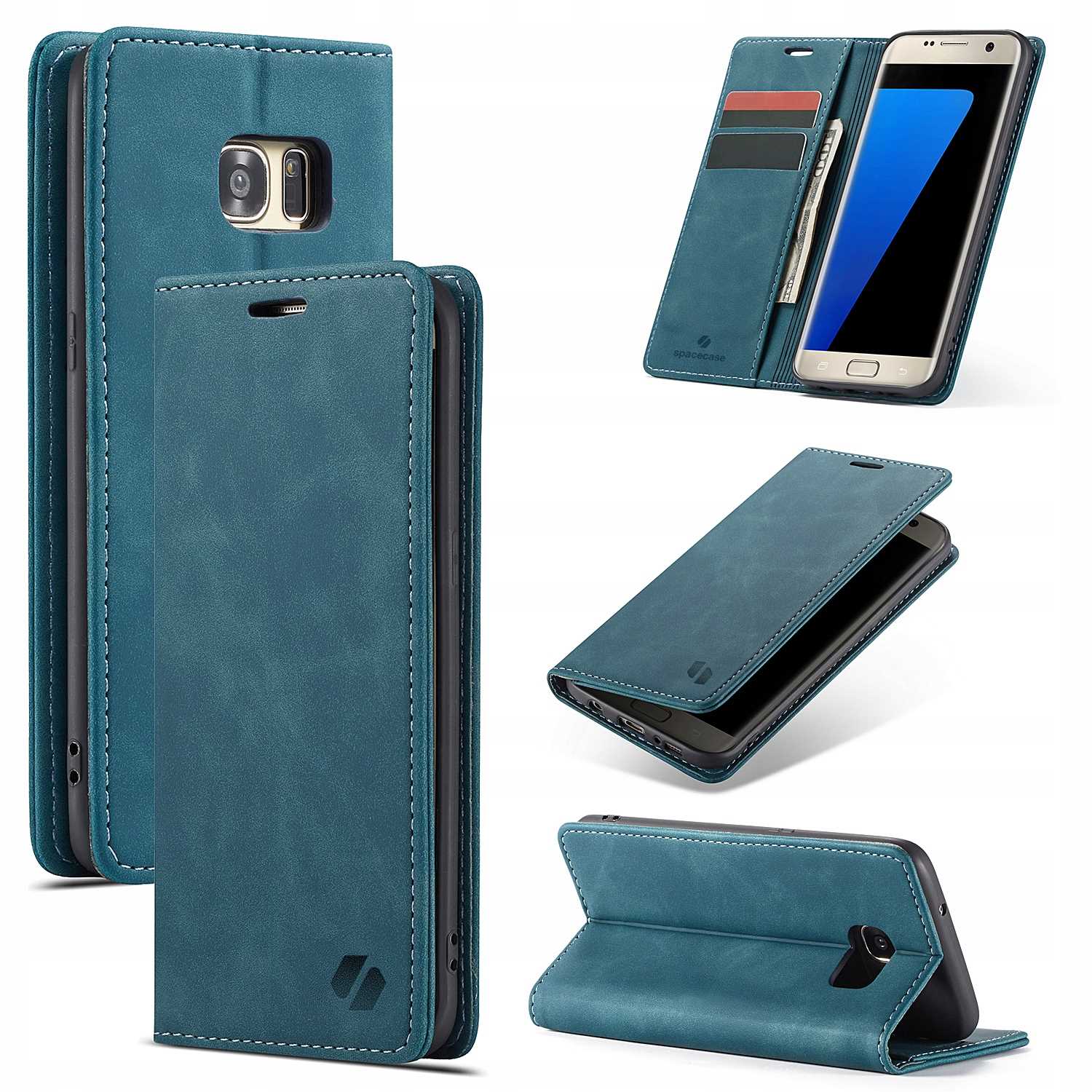 Spacecase Wallet Galaxy S7 Edge blue