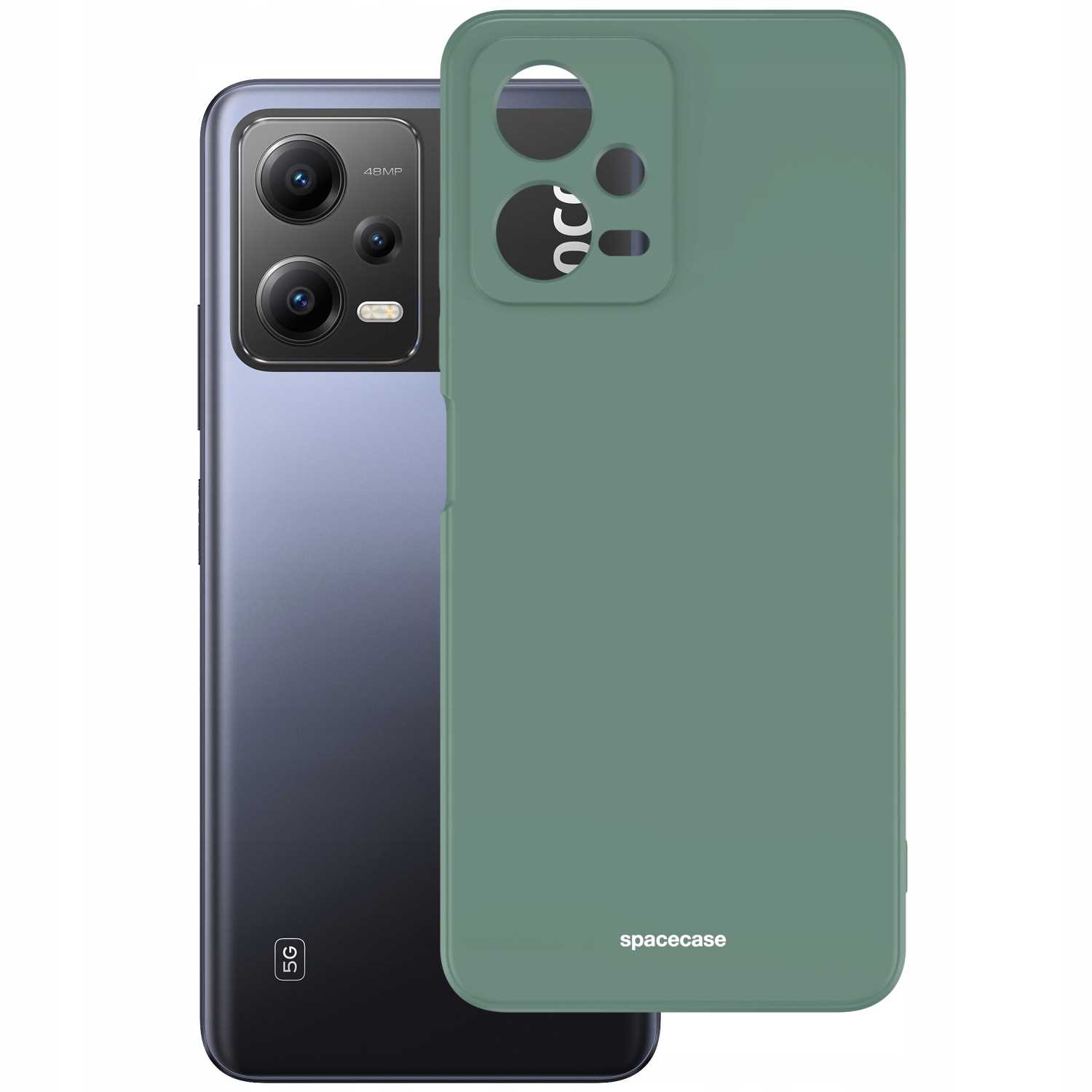 Spacecase Silicone Case Poco X5 5G/Redmi Note 12 5G Green