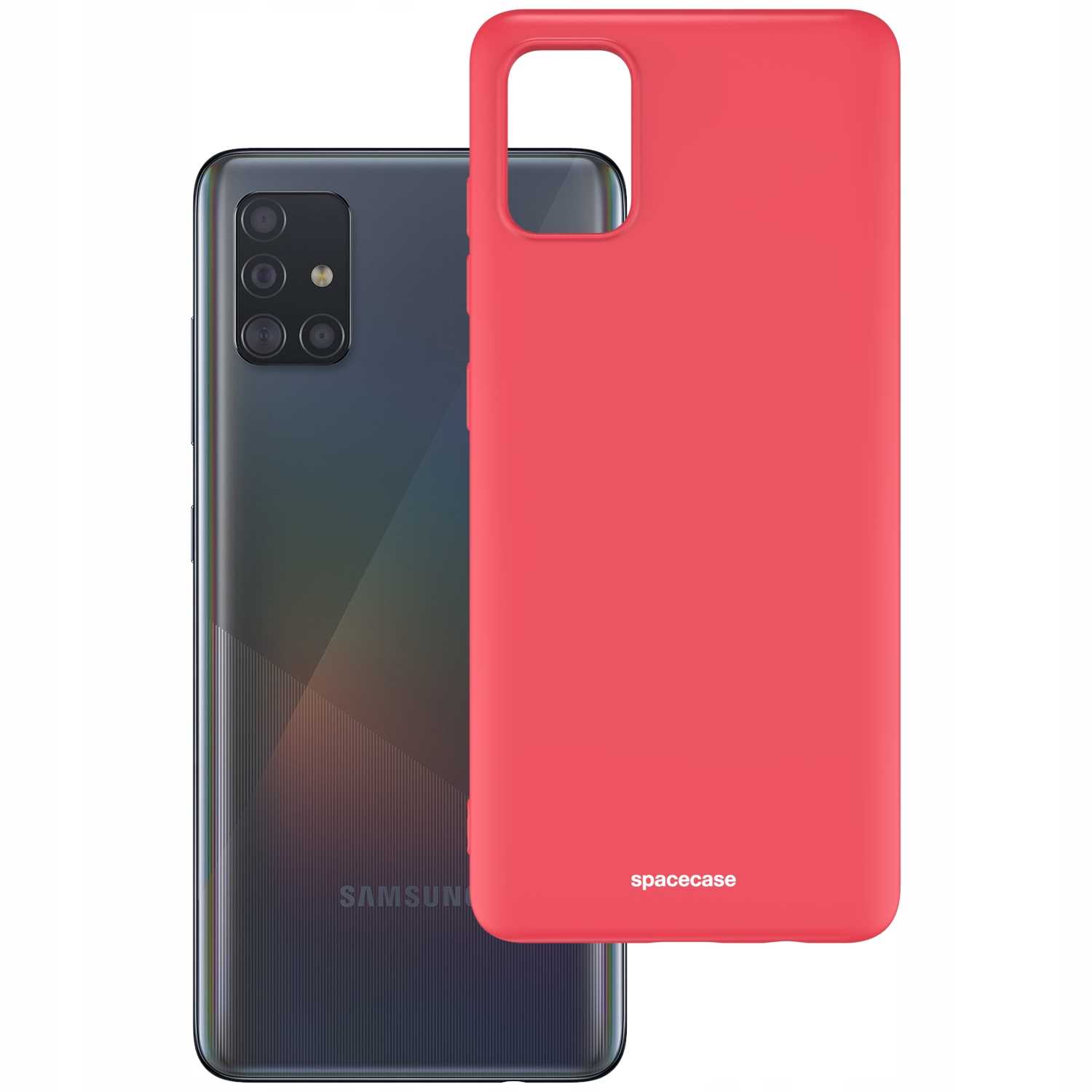 Spacecase Silicone Case Galaxy A71 Red