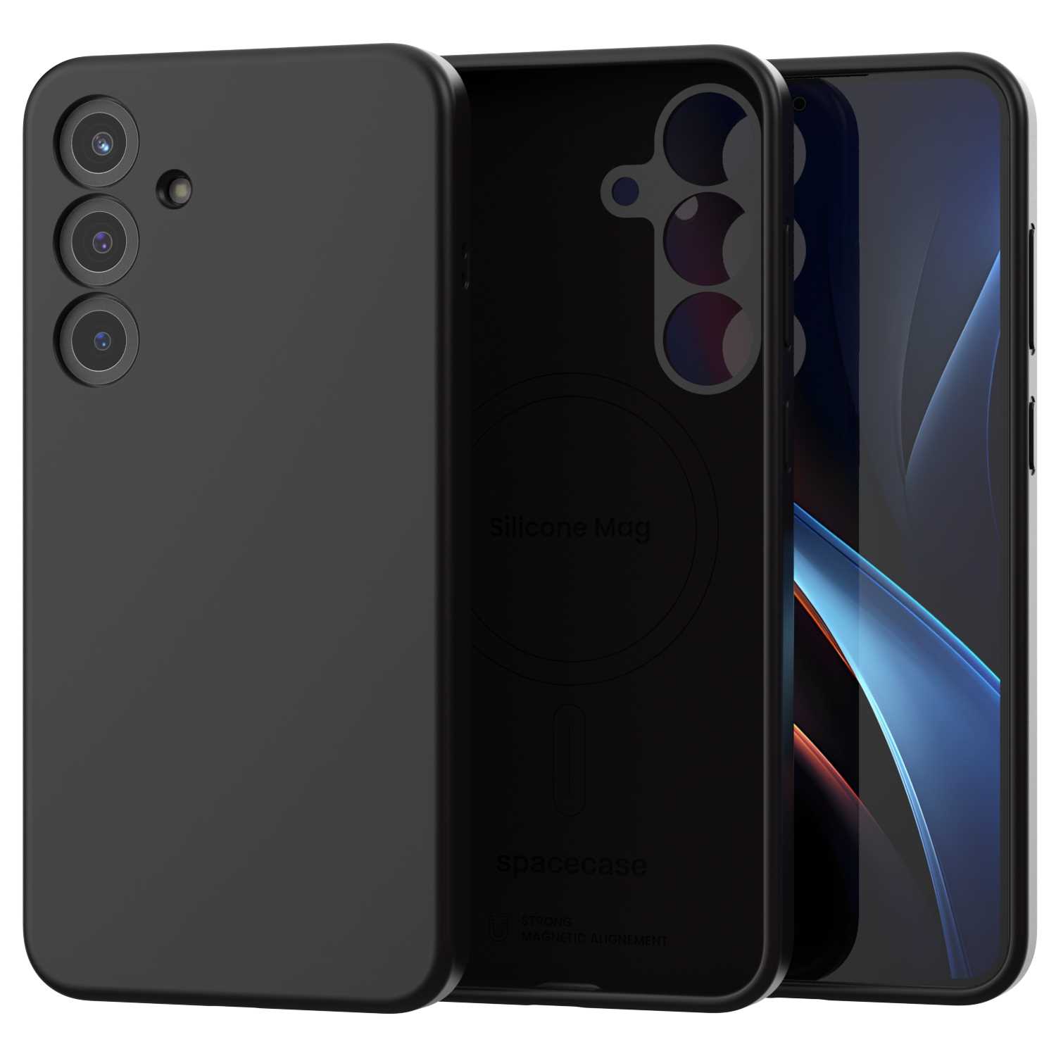 Spacecase Silicone Mag Galaxy S25+ Black