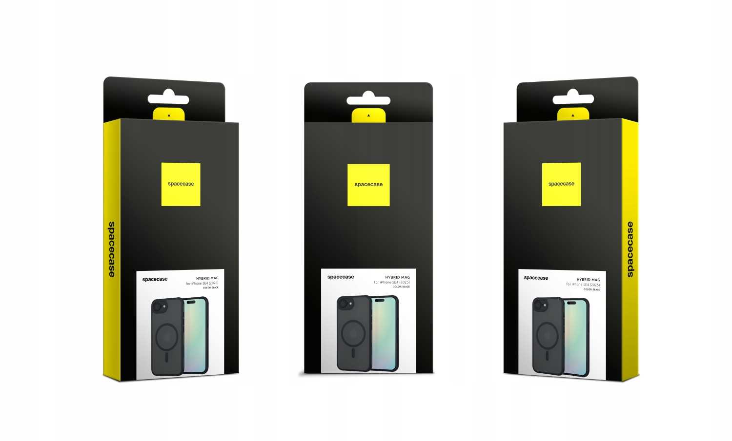 Spacecase Hybrid Mag iPhone 16E black