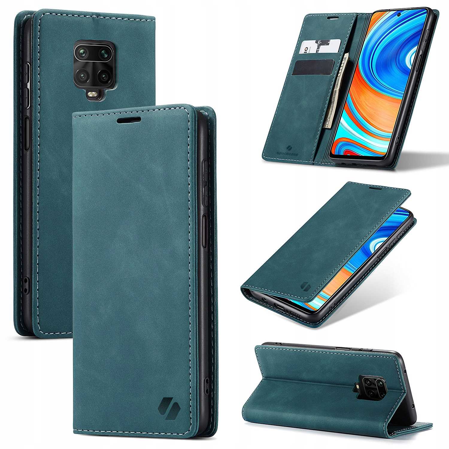 Spacecase Wallet Redmi Note 9S/9 Pro Blue