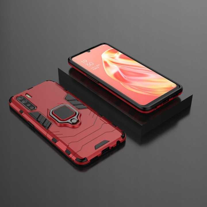 Spacecase X-Ring Oppo Reno 3 Czerwony