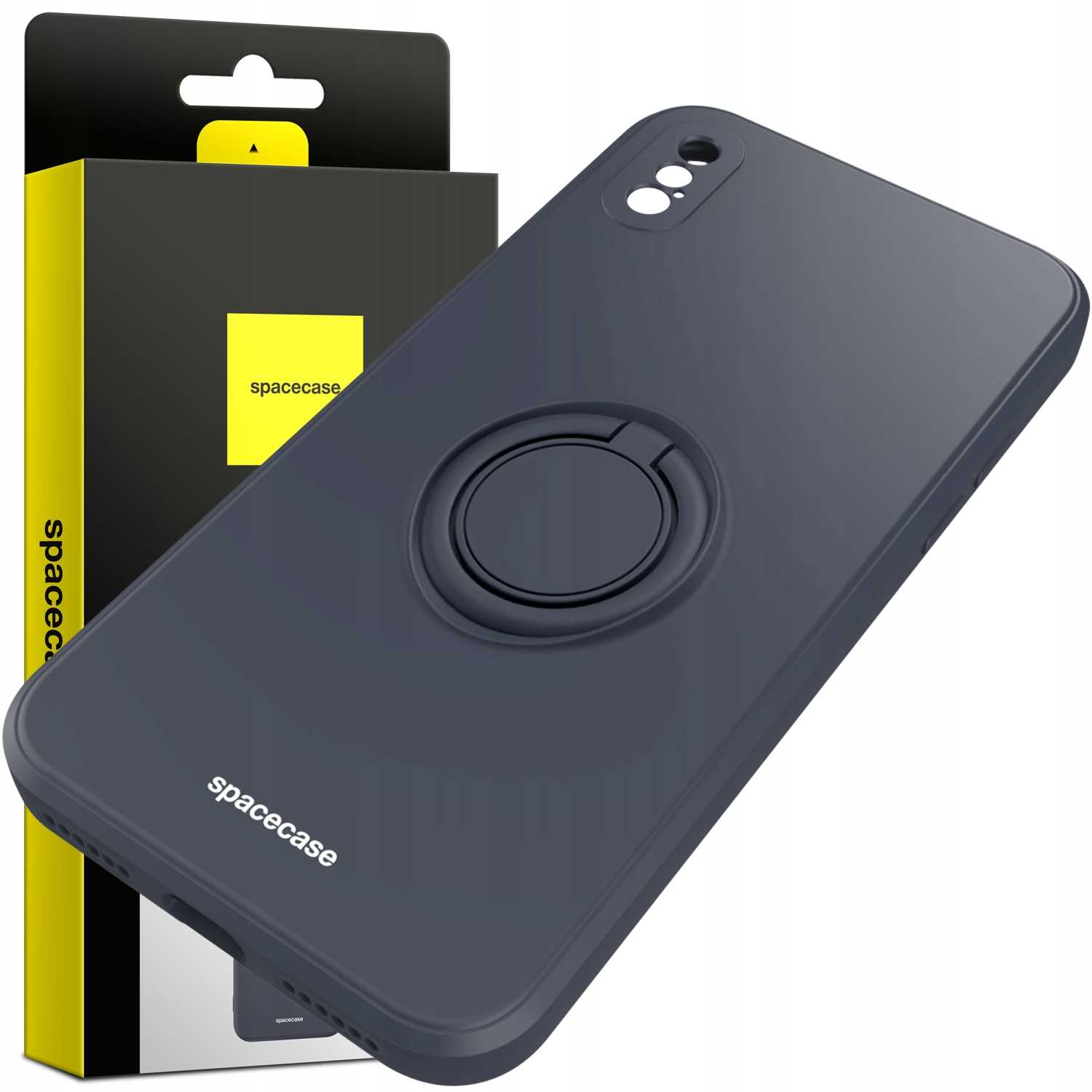 Spacecase Silicone Ring iPhone X/Xs black