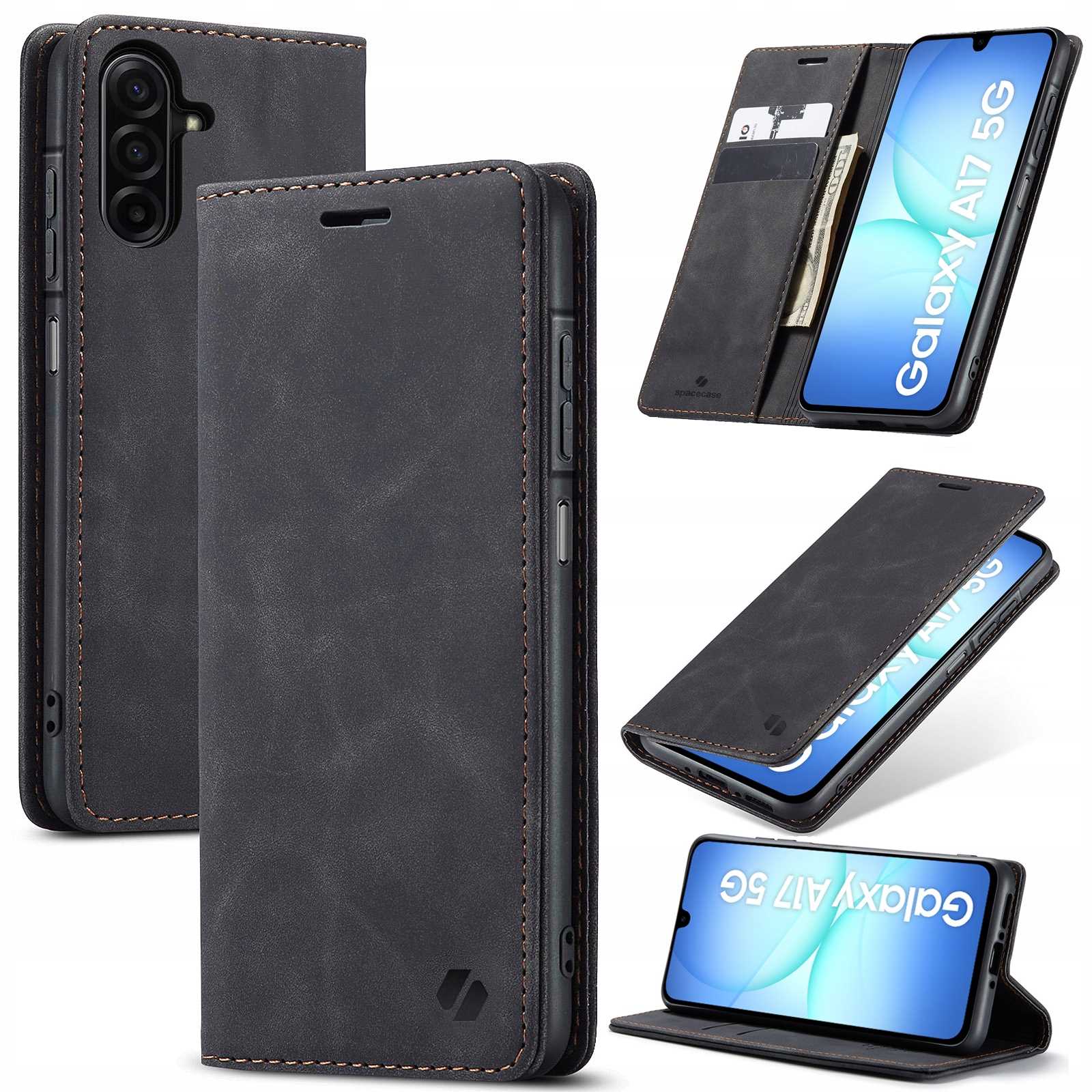 Spacecase Wallet Galaxy A17 4G/5G Black