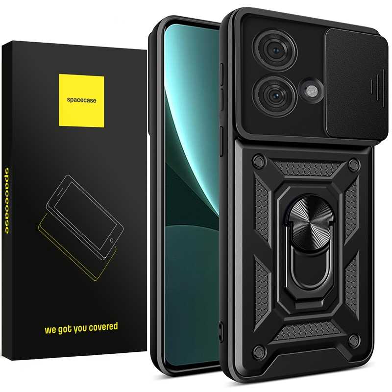 Spacecase Camring Motorola Edge 40 Neo black
