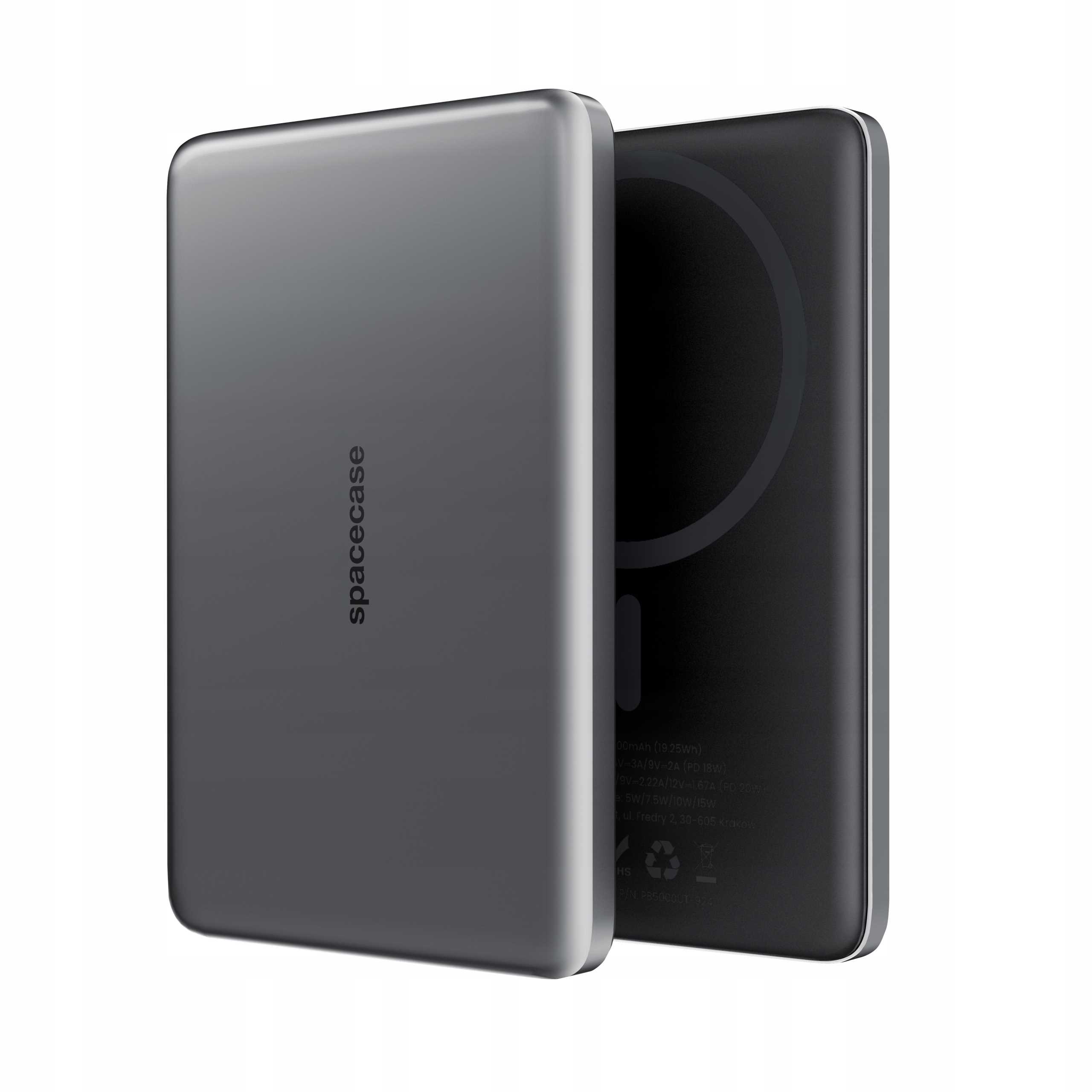 Spacecase Powerbank 5000mAh MagCharge PB01 gray