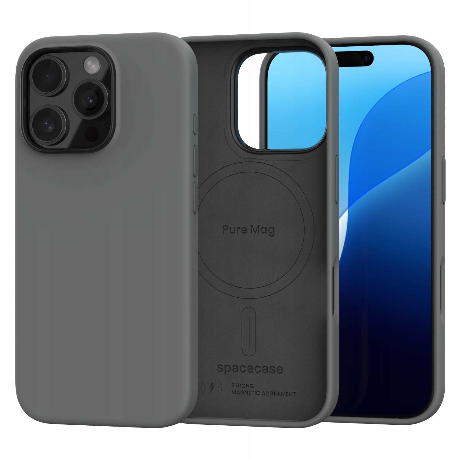 Spacecase Pure Mag iPhone 16 Pro gray