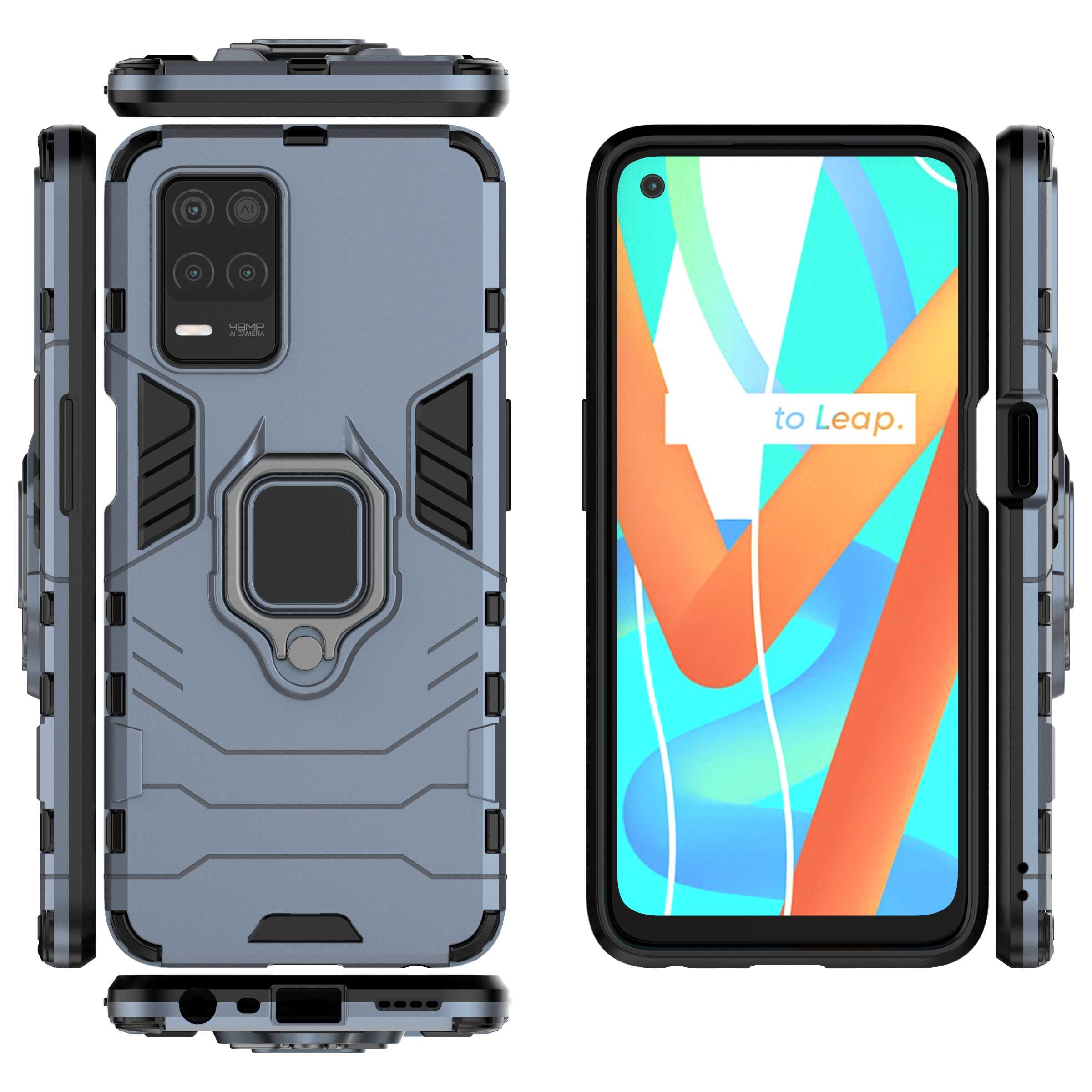 Spacecase X-Ring Realme 8 5G/Narzo 30 niebieski