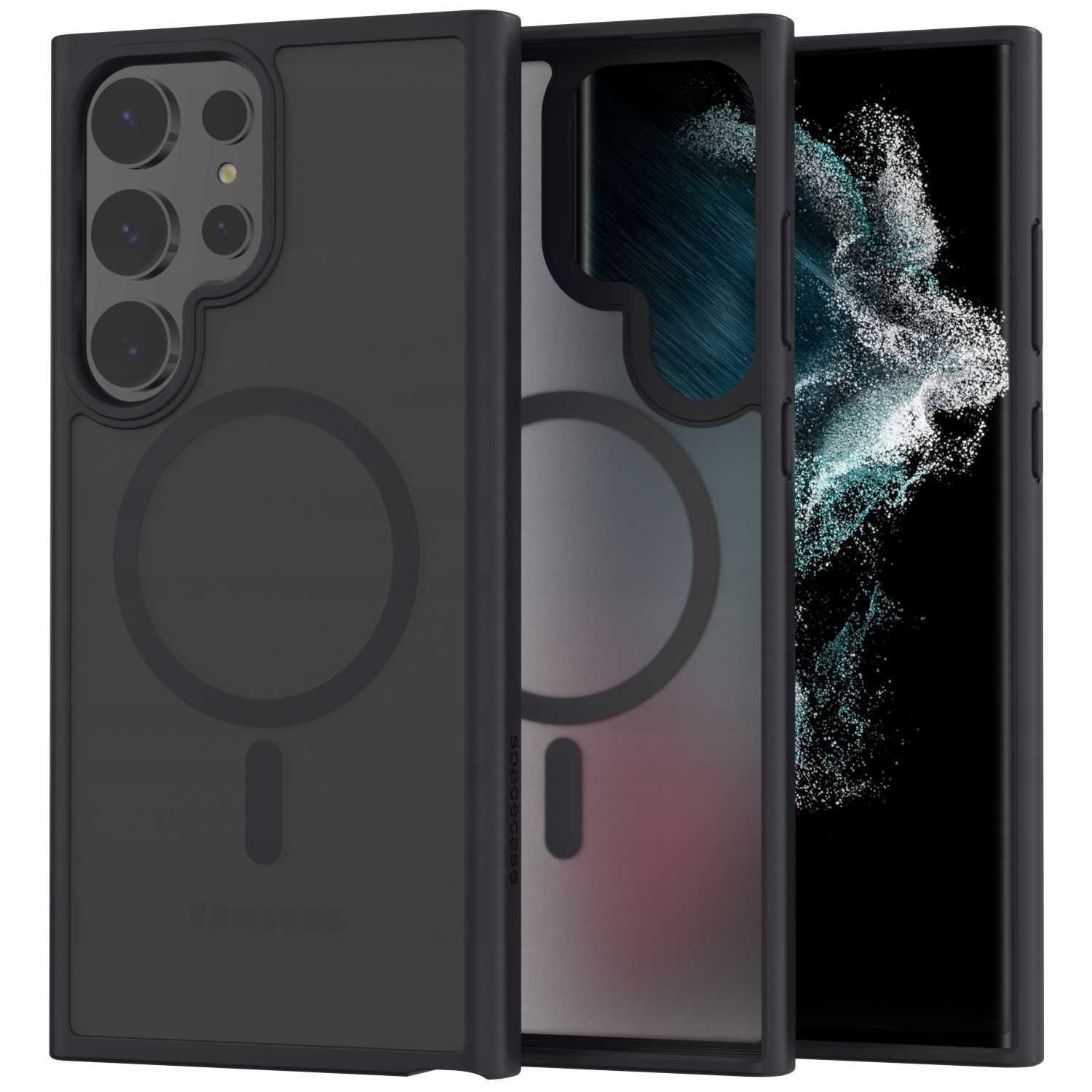 Spacecase Hybrid Mag Galaxy S22 Ultra black
