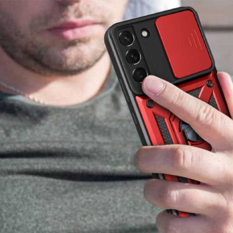 Spacecase Camring Galaxy S22+ red