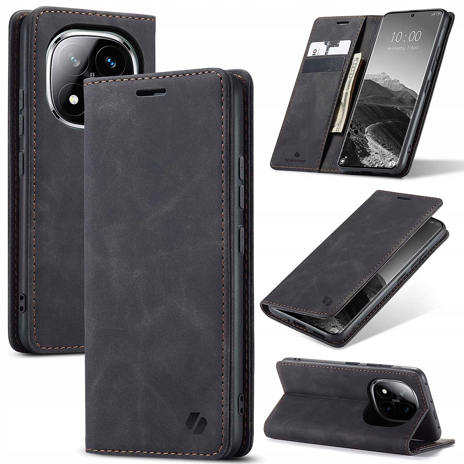 Spacecase Wallet Poco X7 Pro 5G Black