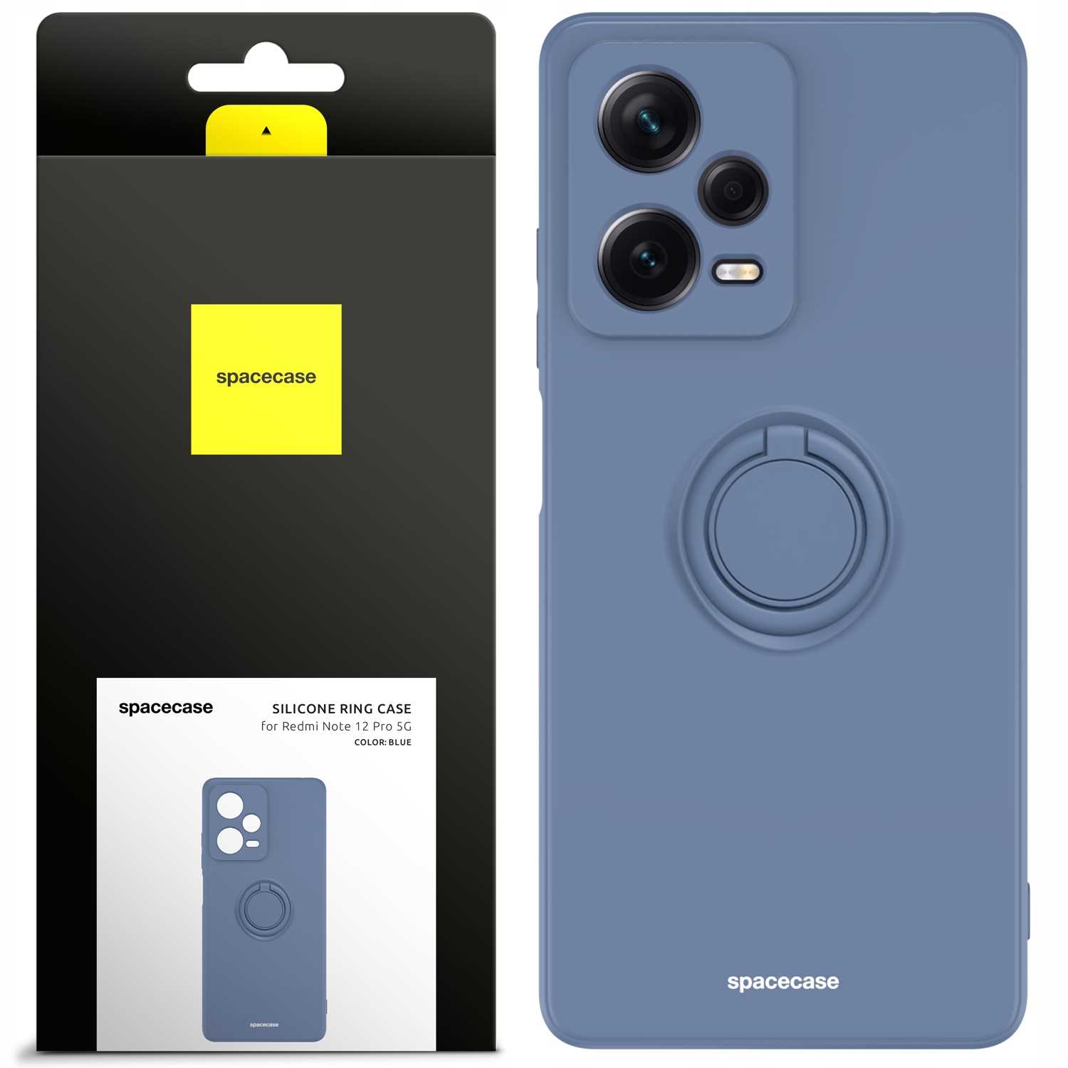 Spacecase Silicone Ring Redmi Note 12 Pro 5G Blue