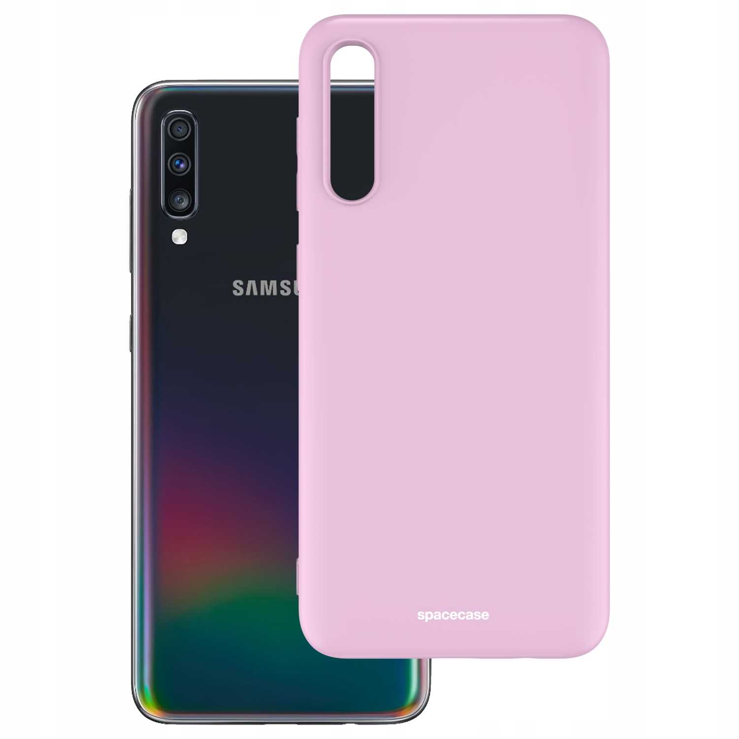 Spacecase Silicone Case Galaxy A70 Lilac