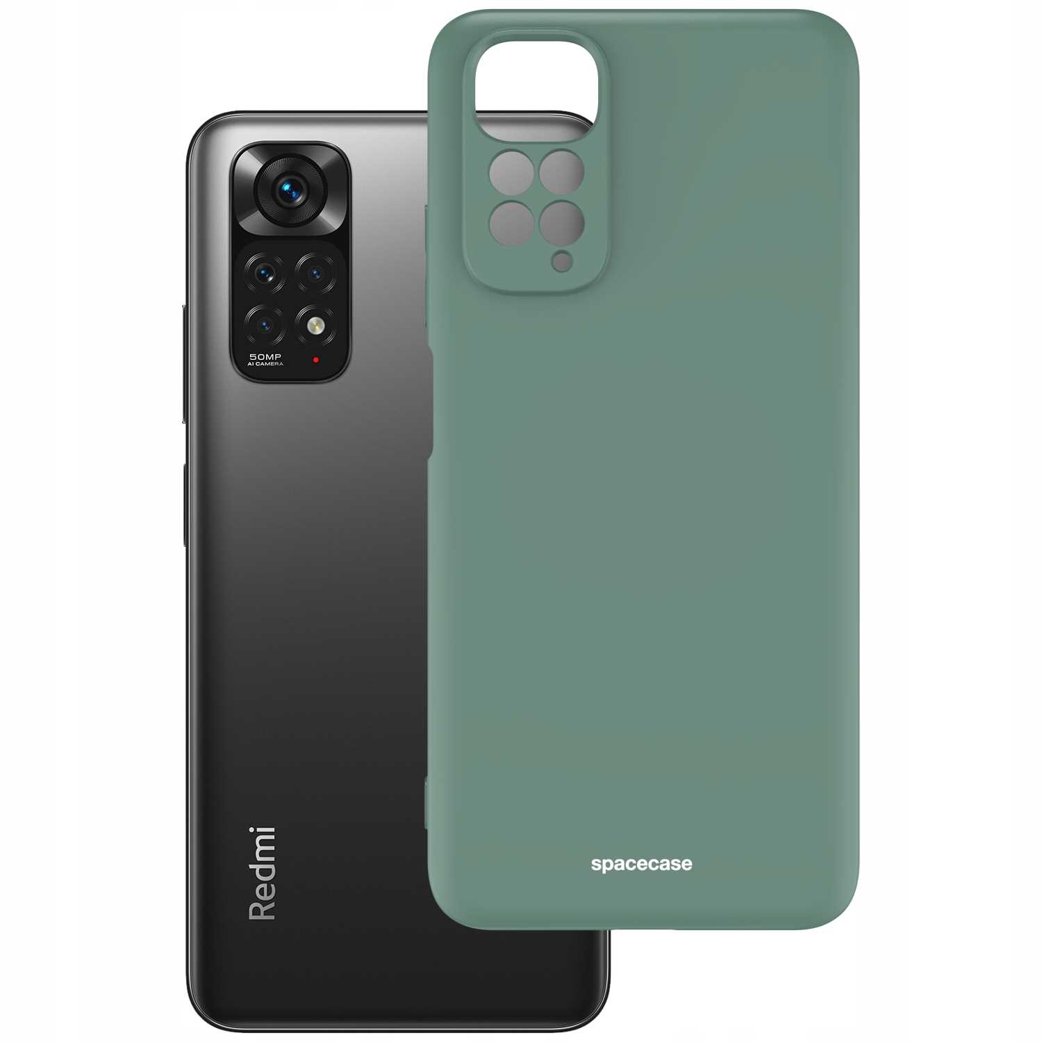 Spacecase Silicone Case Redmi Note 11/11S Dark Green