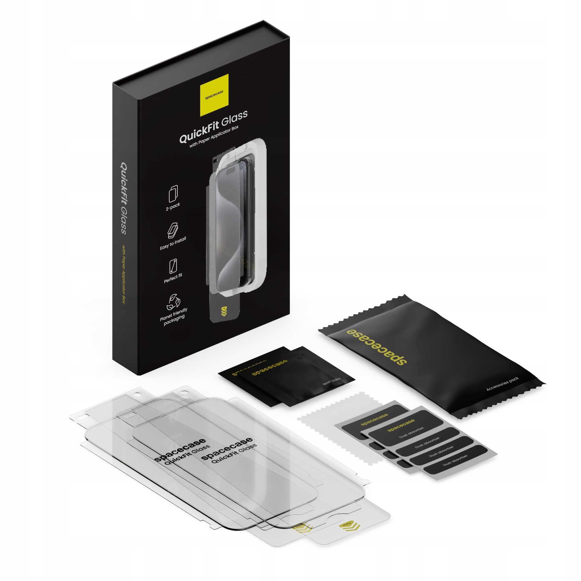 Spacecase QuickFit Glass IPhone 15 Pro