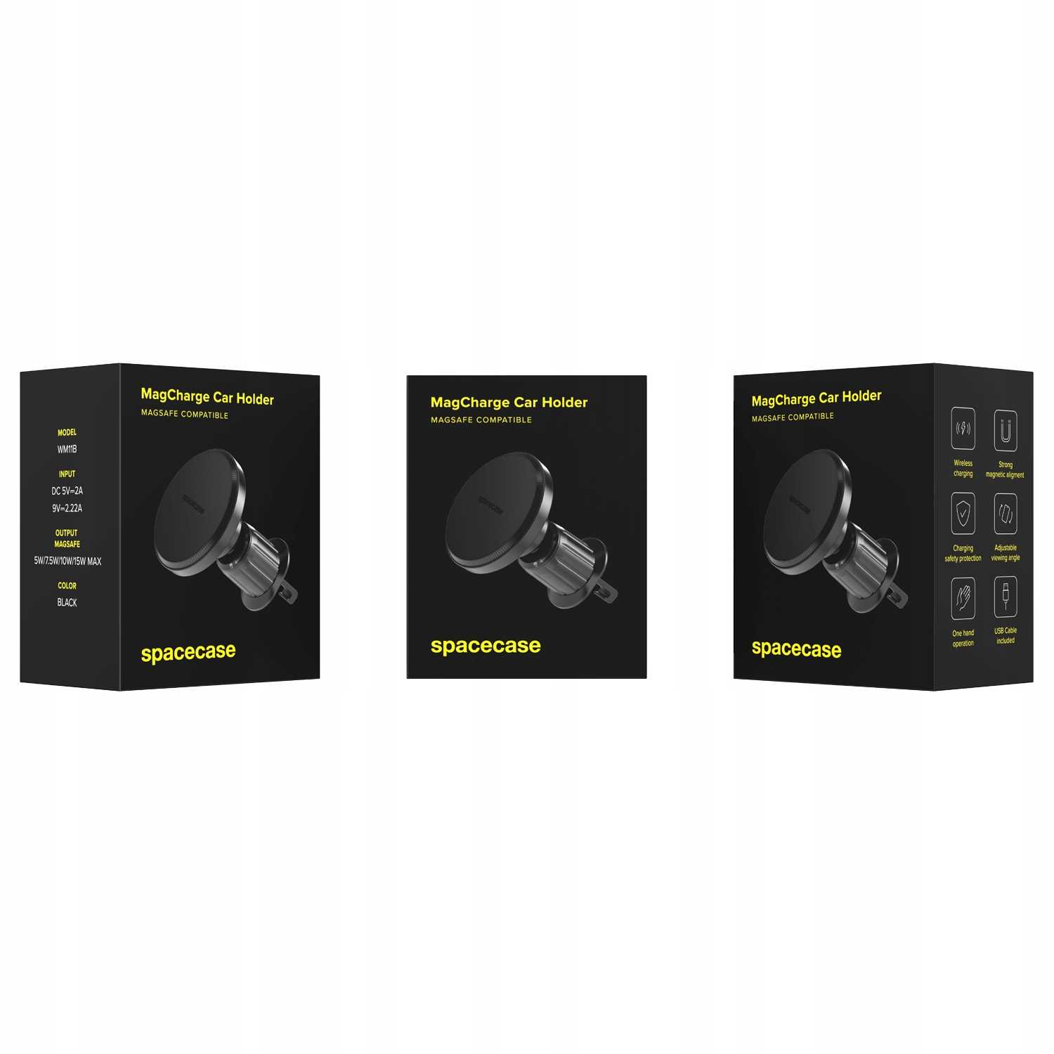 Spacecase Car Holder Air Vent MagCharge WM11B black