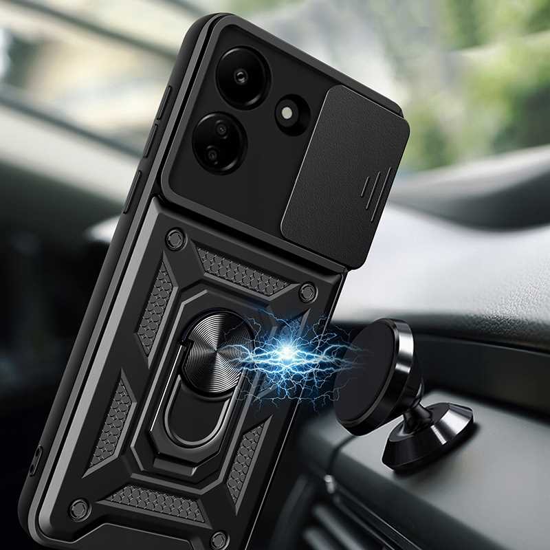 Spacecase Camring Poco C65 / Redmi 13C Black