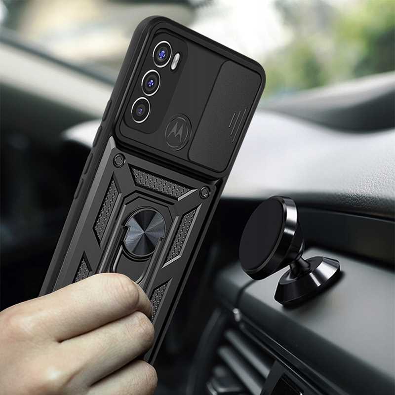 Spacecase Camring Motorola Moto G60 black