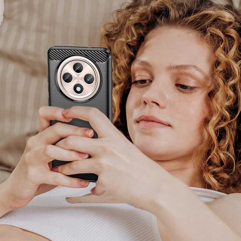 Spacecase Carbon Oppo Reno 12F 5G / 12FS 5G black