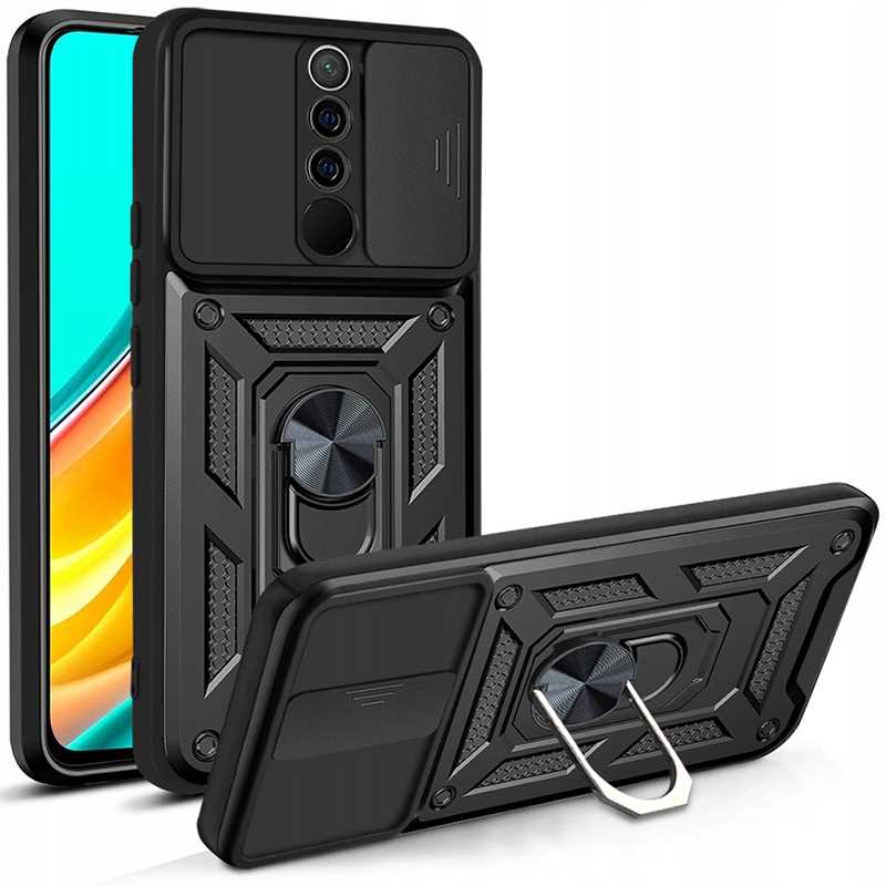 Spacecase Camring Redmi 9 black