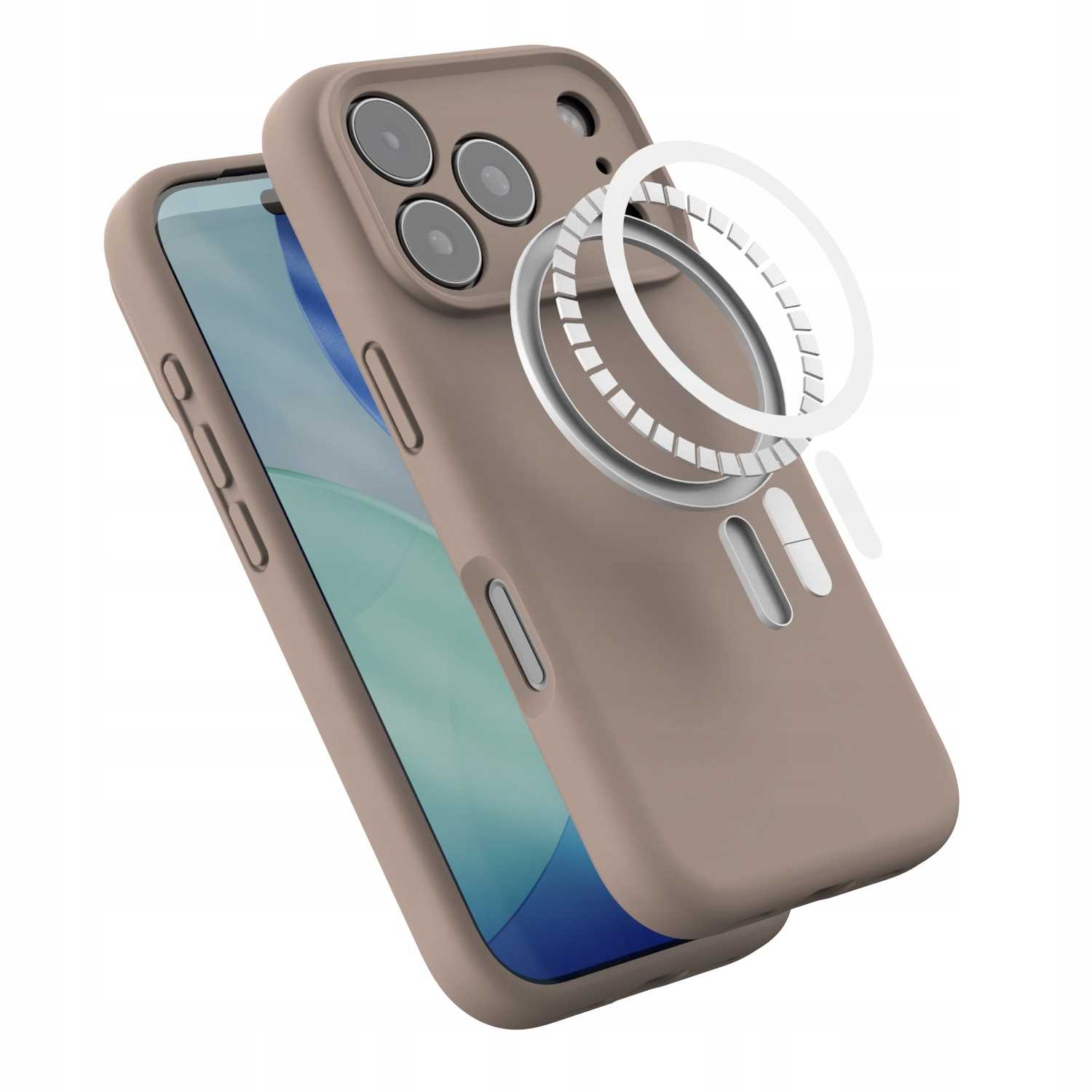 Spacecase Silicone Mag iPhone 17 Pro brown