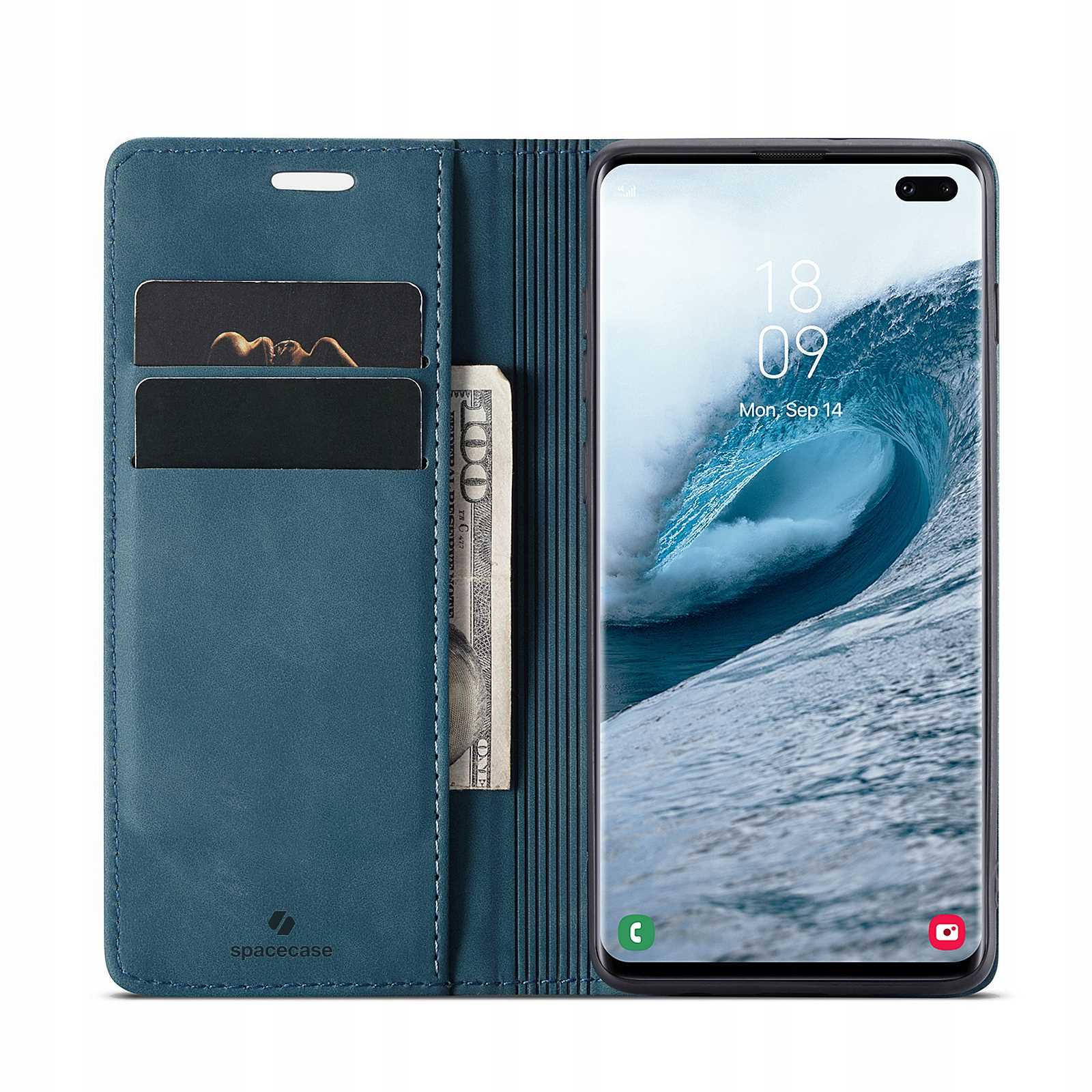 Spacecase Wallet Galaxy S10+ blue