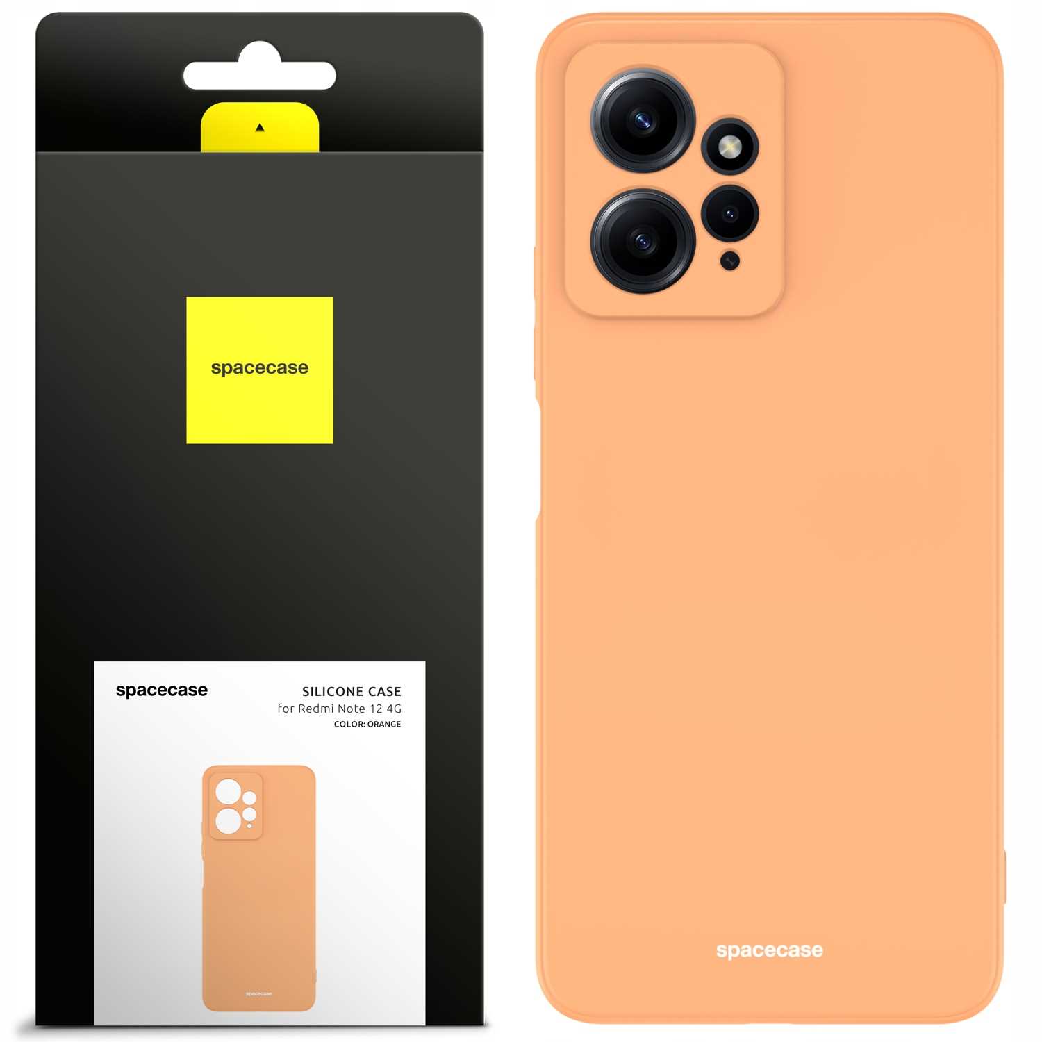 Spacecase Silicone Case Redmi Note 12 4G orange