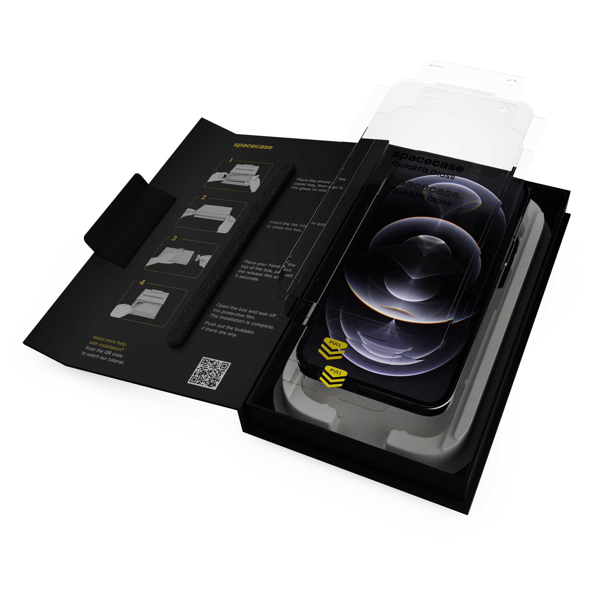 Spacecase QuickFit Glass iPhone 12 Pro Max