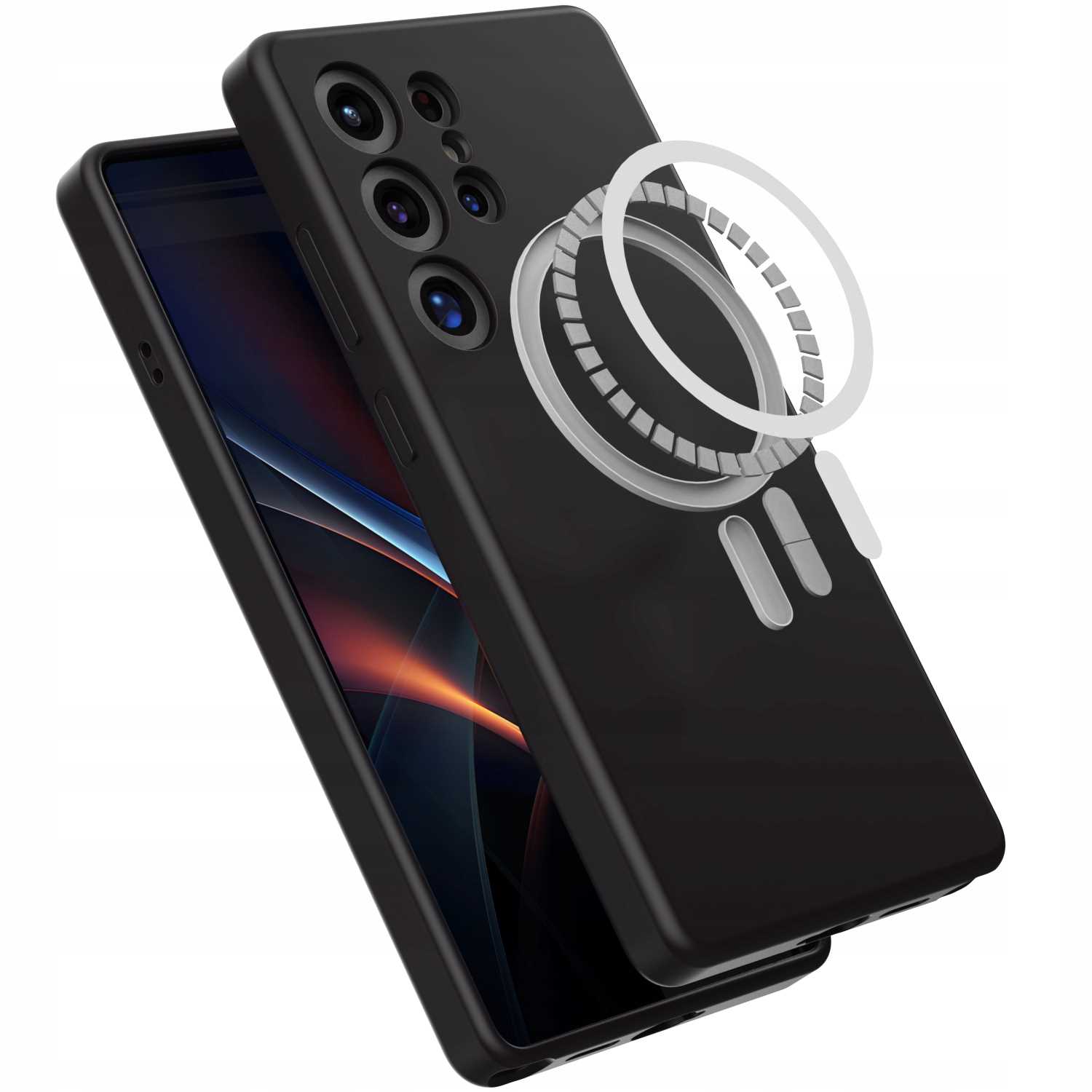 Spacecase Silicone Mag Galaxy S25 Ultra black