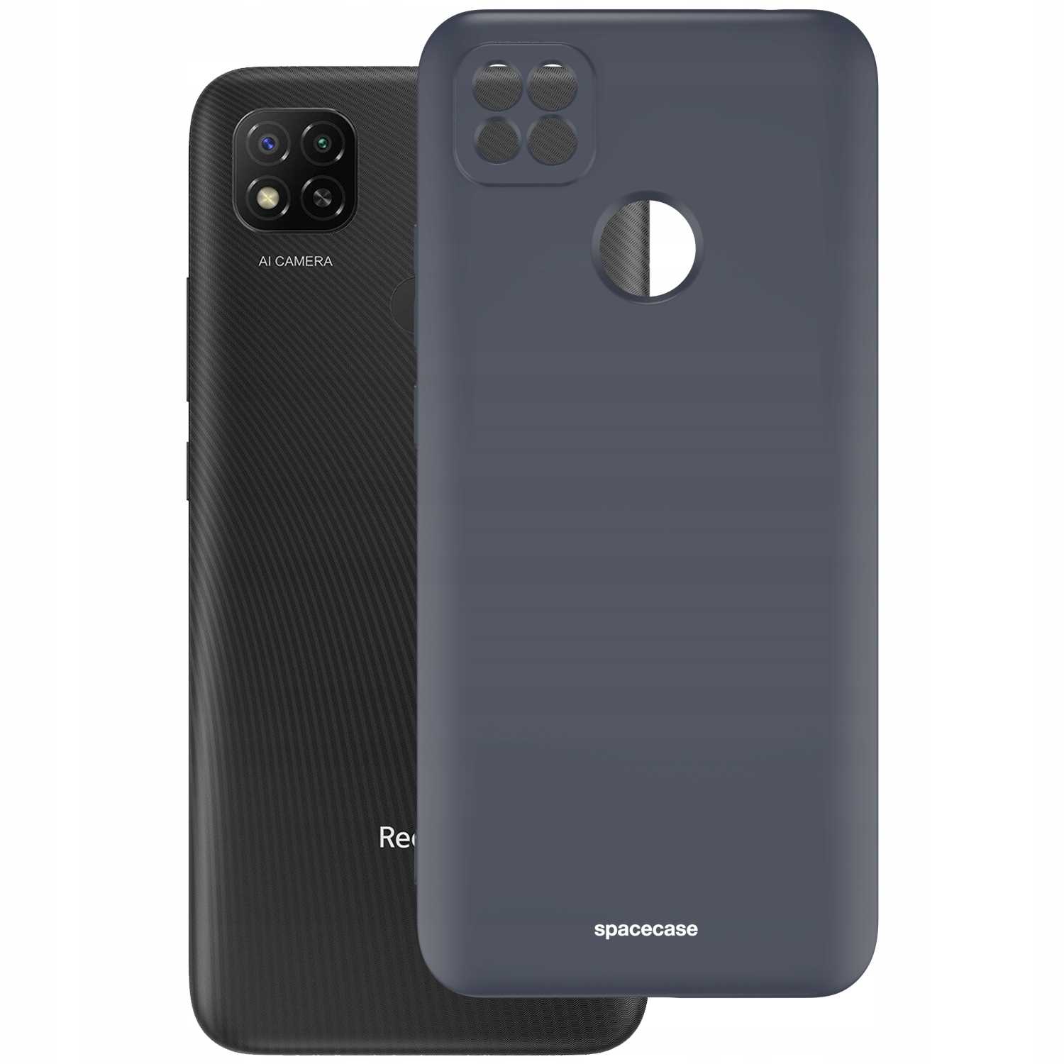 Spacecase Silicone Case Redmi 9C black