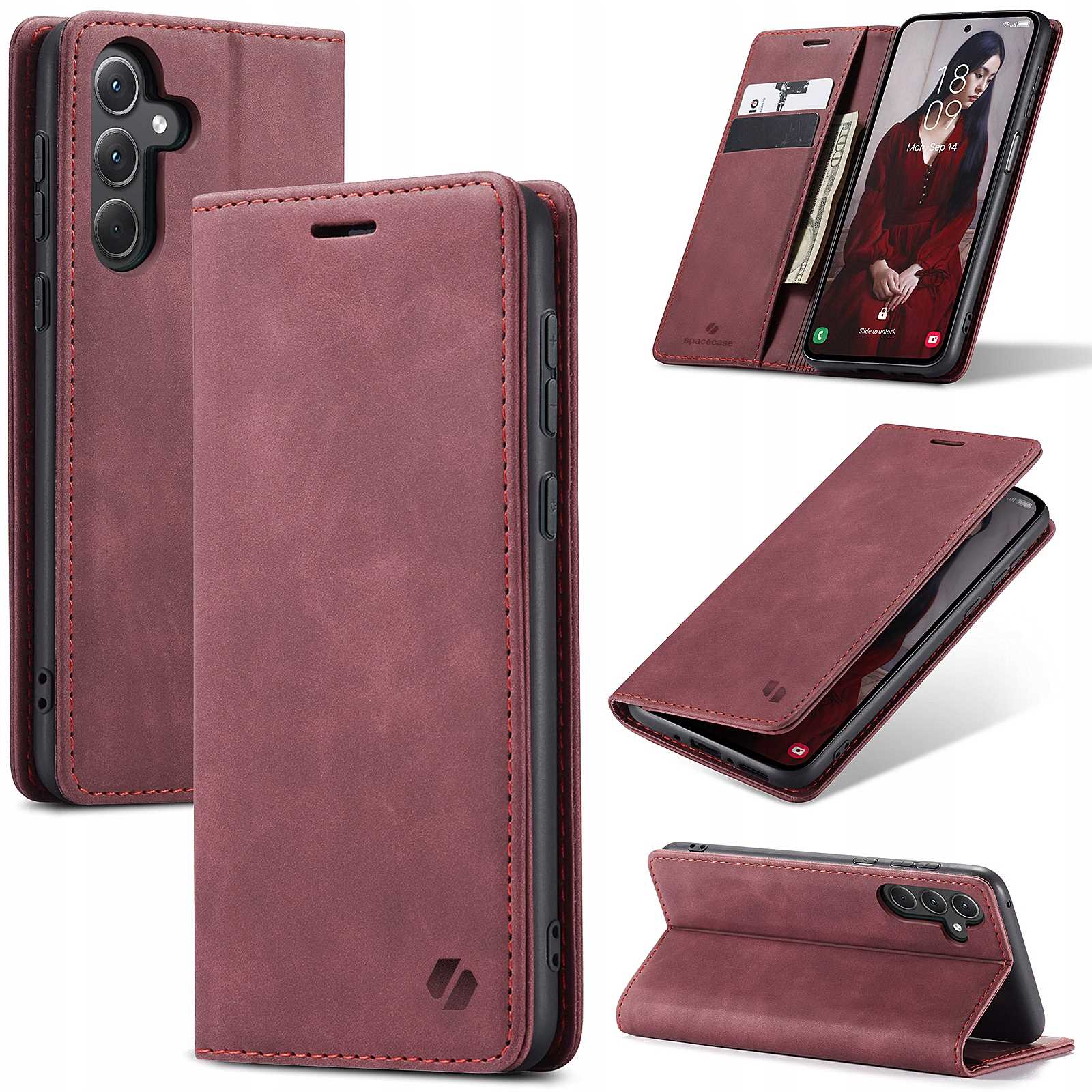 Spacecase Wallet Galaxy A32 5G Red