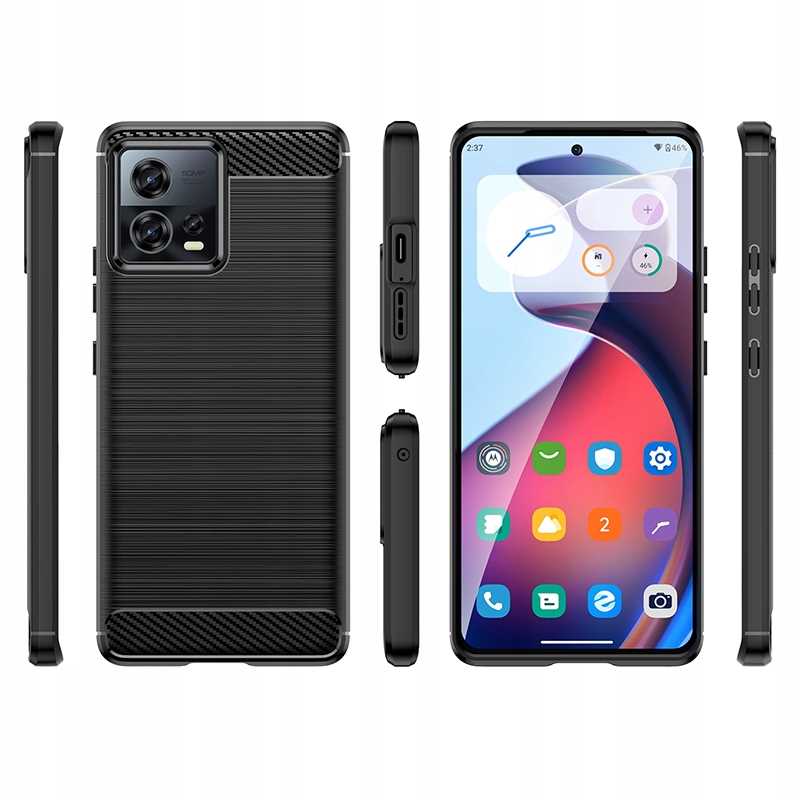 Spacecase Carbon Motorola Edge 30 Fusion czarny