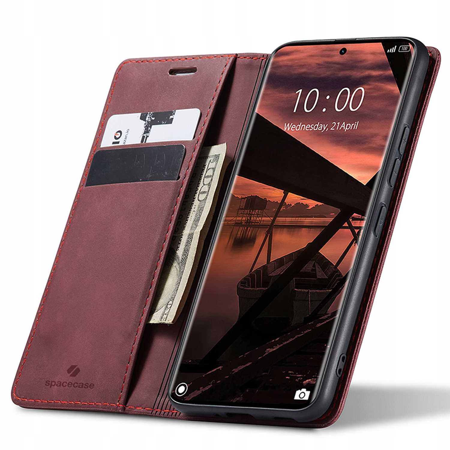 Spacecase Wallet Poco X7/RM Note 14 Pro/Pro+ 5G red