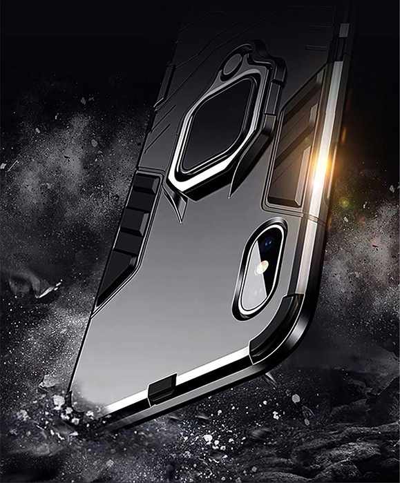 Spacecase X-Ring Iphone Xs Max Czarny