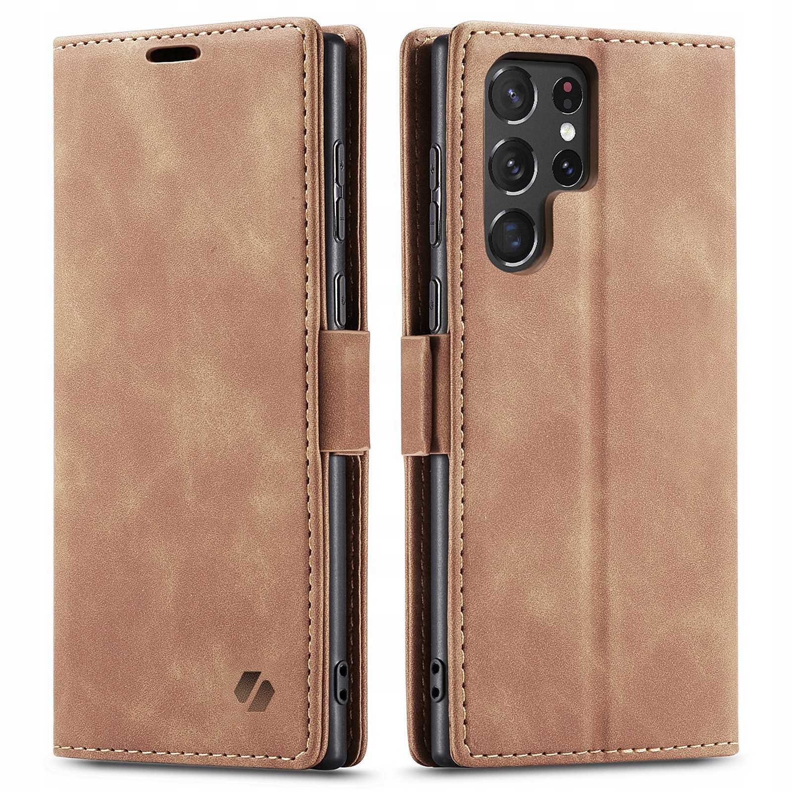 Spacecase Wallet Galaxy S22 Ultra Light Brown