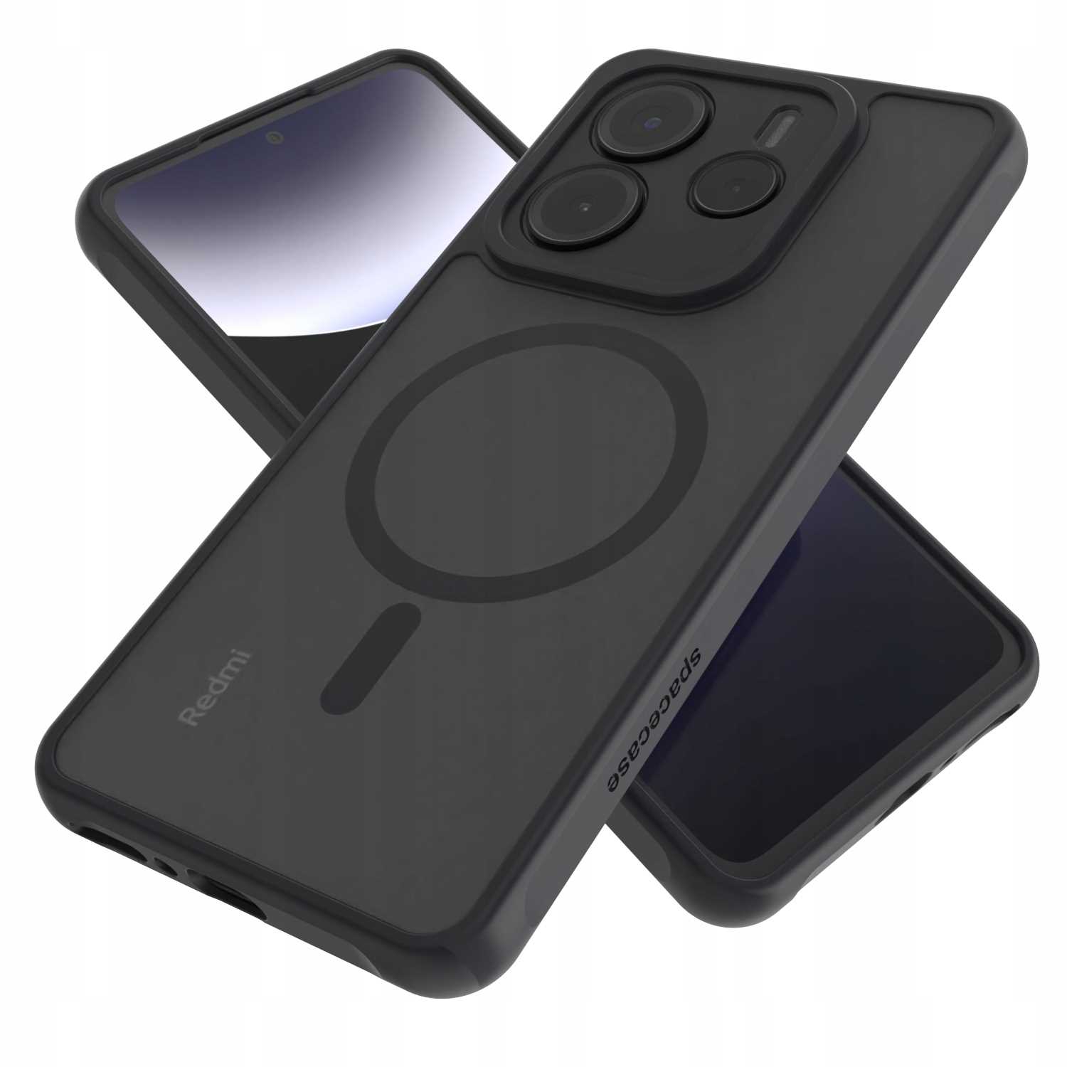 Spacecase Hybrid Mag Xiaomi Redmi Note 14 5G Black