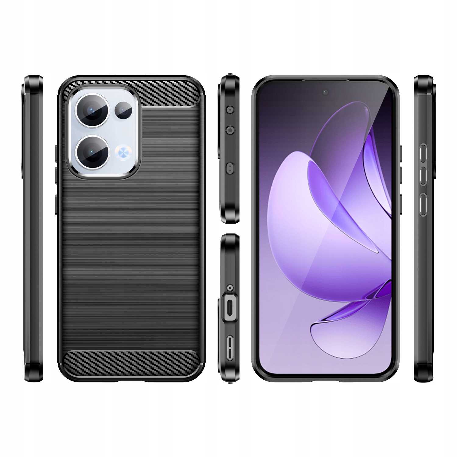 Spacecase Carbon Oppo Reno13 5G black