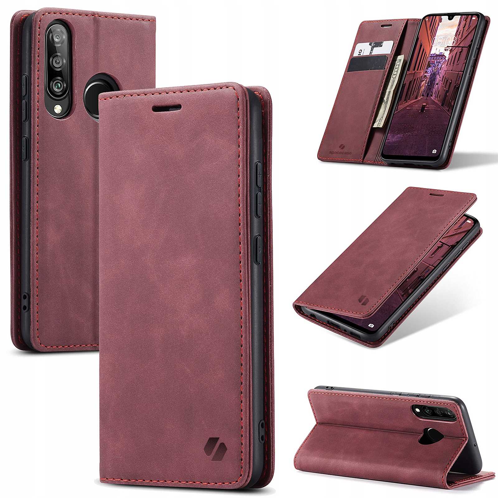 Spacecase Wallet Huawei P30 Lite red