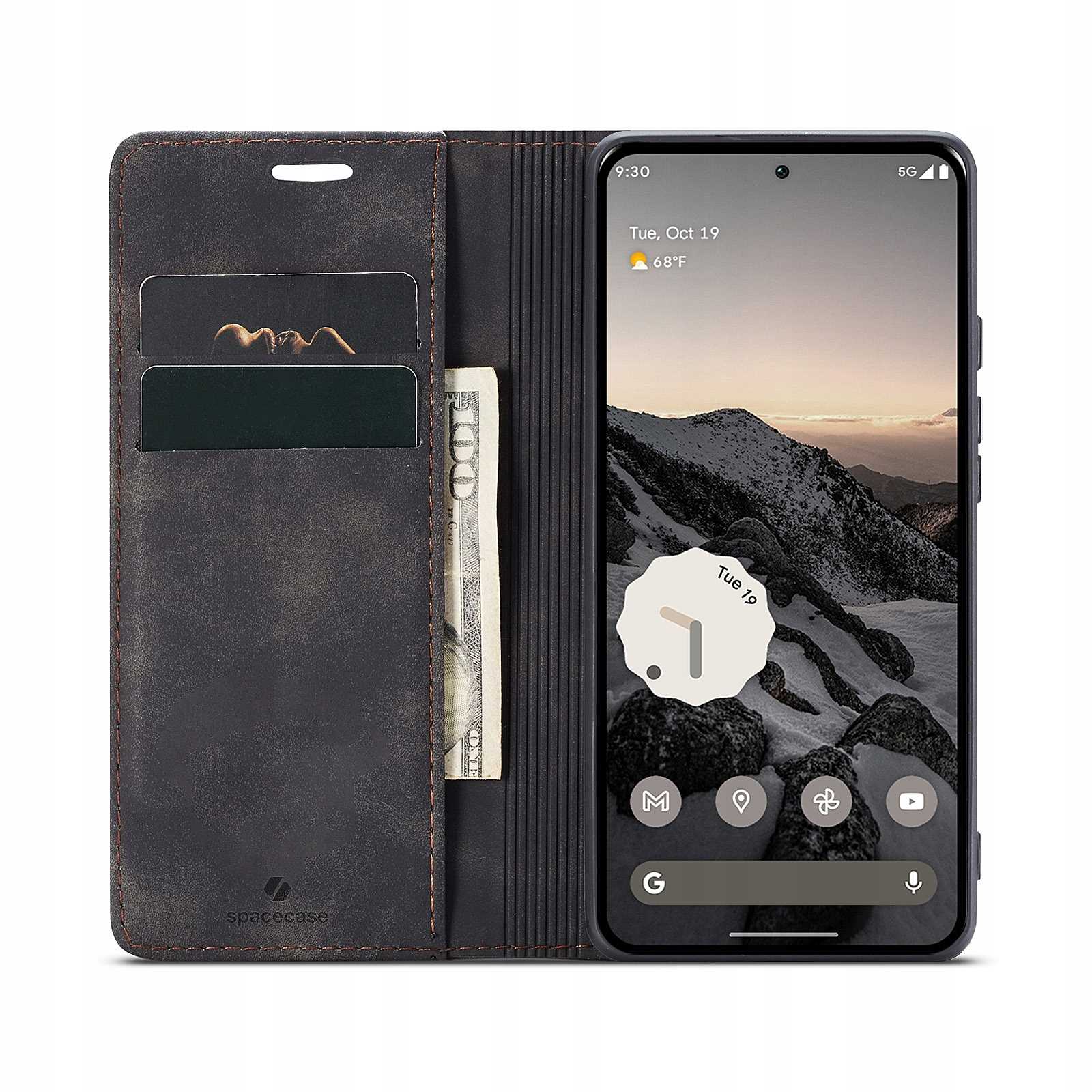Spacecase Wallet Google Pixel 9/9 Pro black
