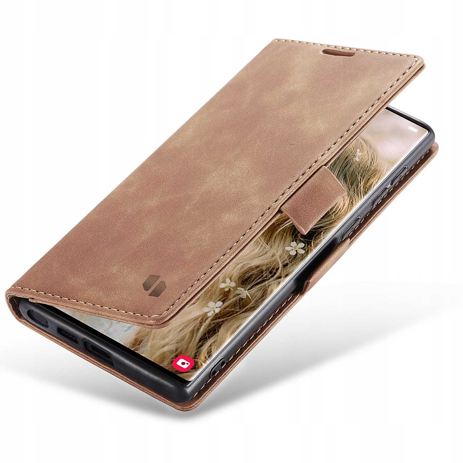 Spacecase Wallet Galaxy S22 Ultra Light Brown