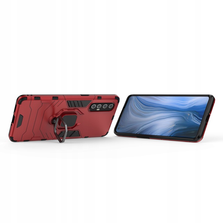 Spacecase X-Ring Oppo Reno 3 Pro Czerwony