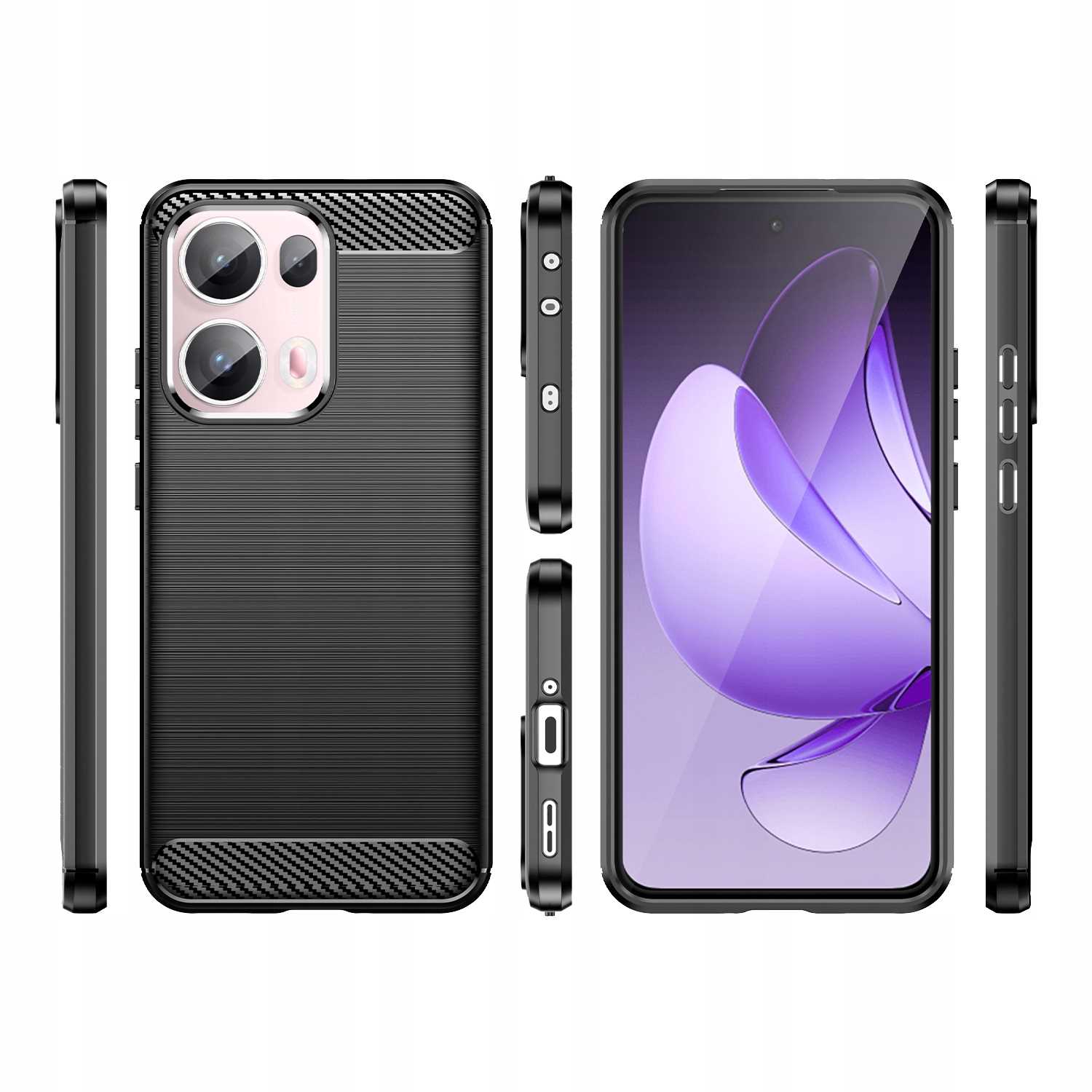 Spacecase Carbon Oppo Reno13 Pro 5G black