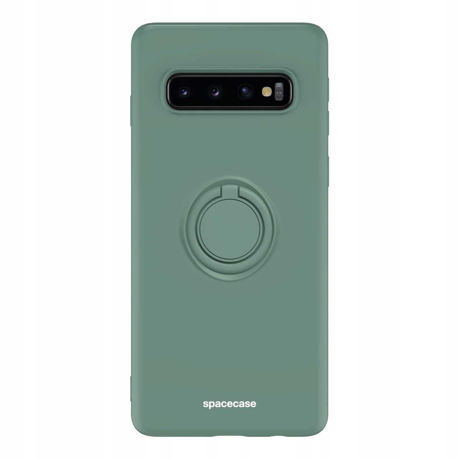 Spacecase Silicone Ring Galaxy S10 Dark Green