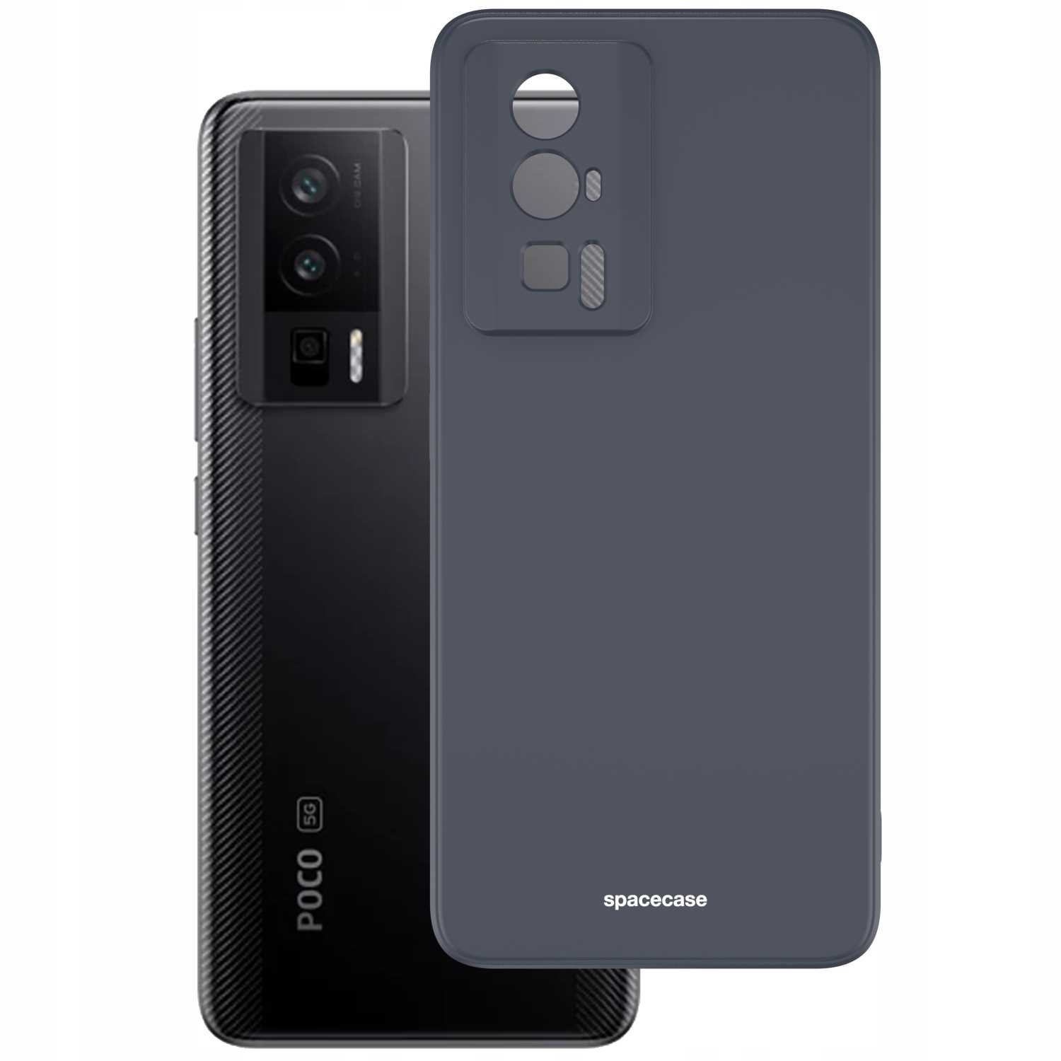Spacecase Silicone Case Poco F5 Pro Black