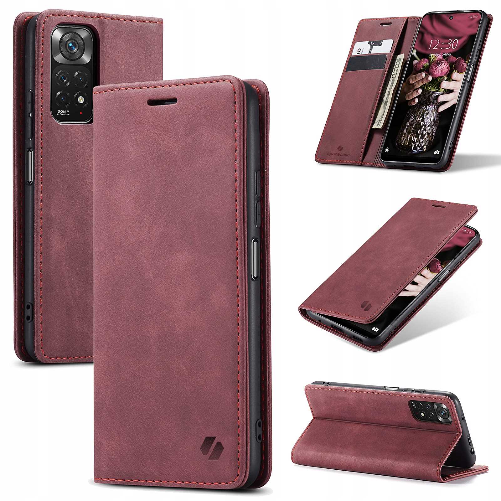 Spacecase Wallet Redmi Note 11/11S  Red