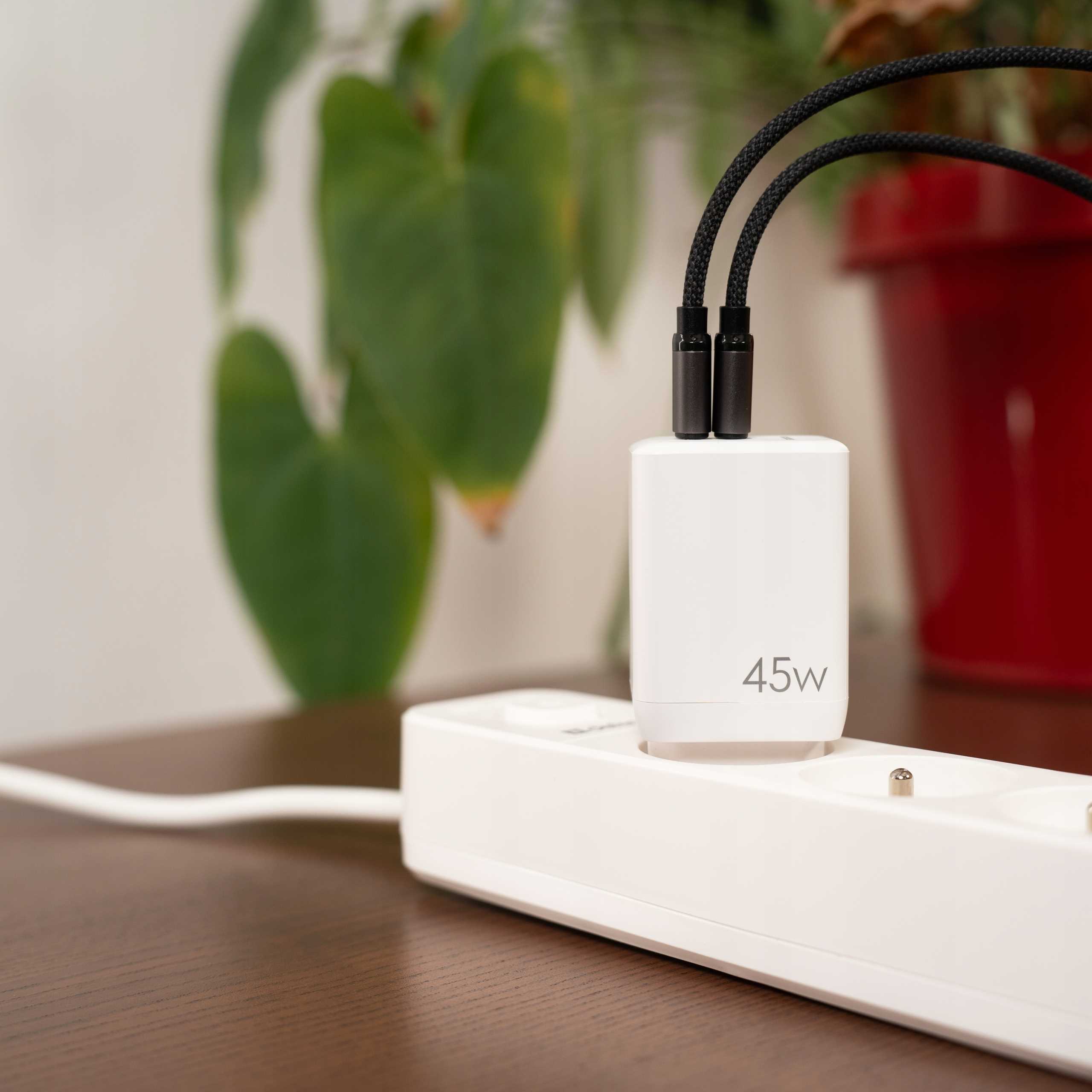 Spacecase Usb Charger 45W Gan Sc007W White